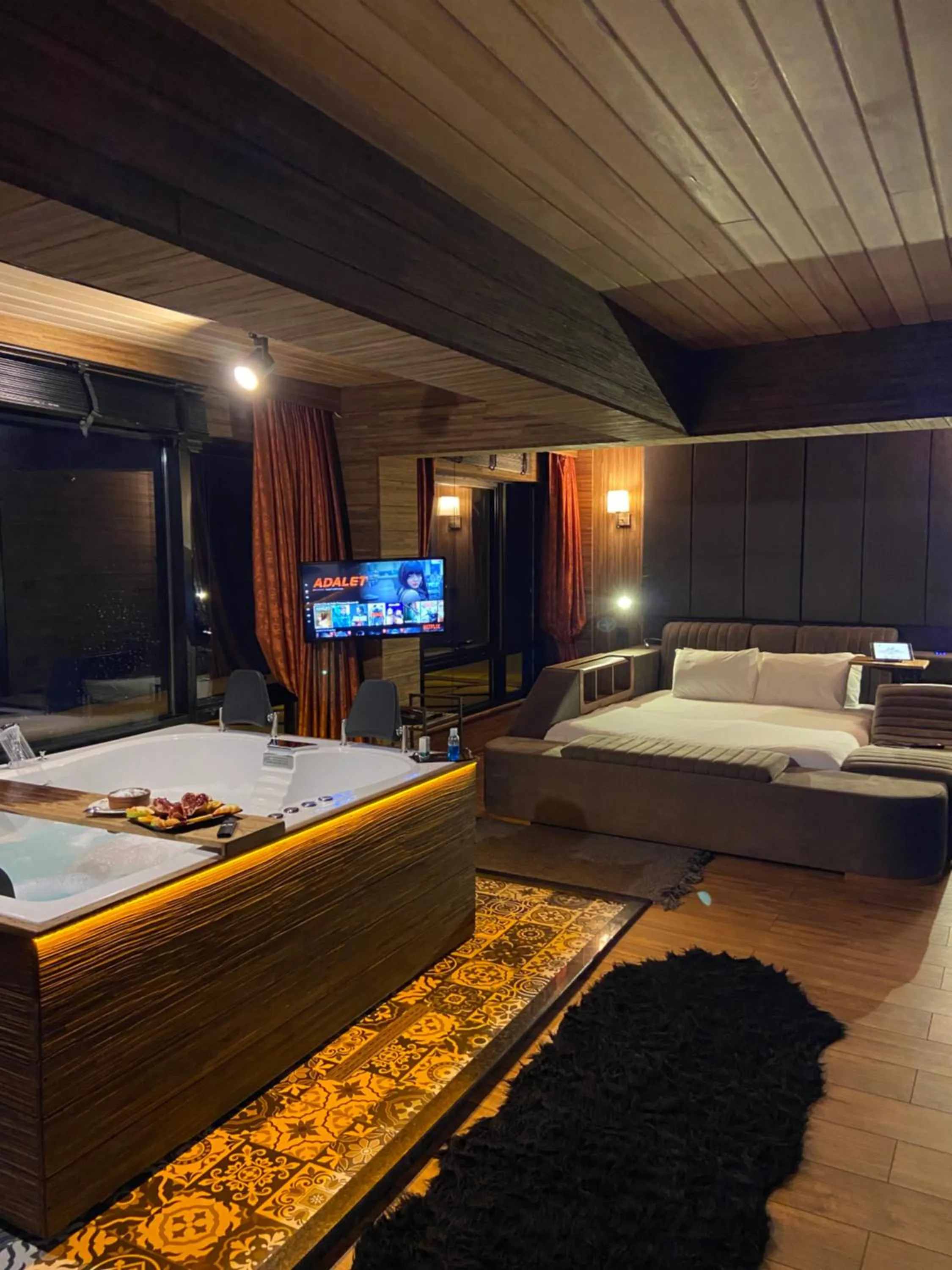 Bed in Ayder Villa de Pelit Hotel