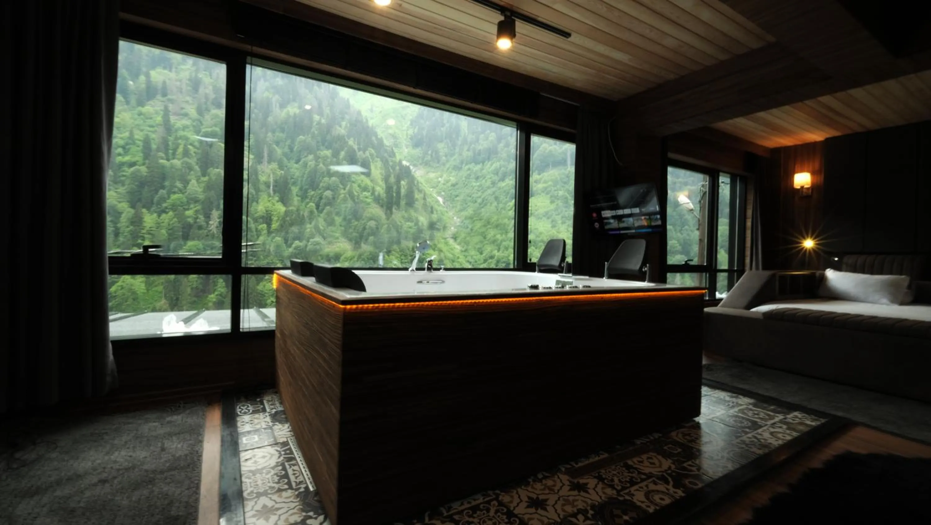 Bed in Ayder Villa de Pelit Hotel