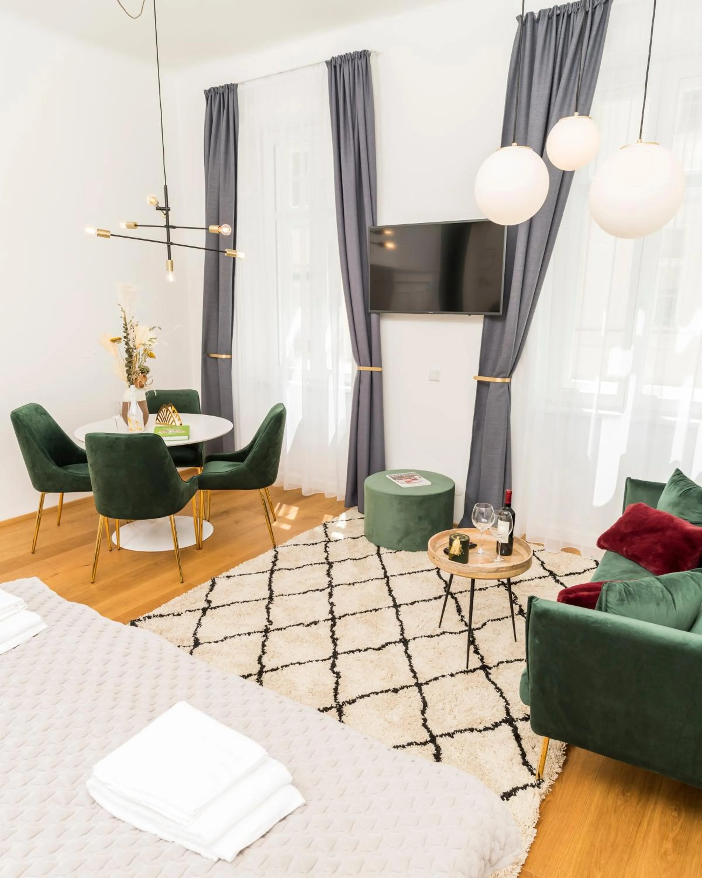 Bedroom, Bed in Mint@Naschmarkt Premium Apartments