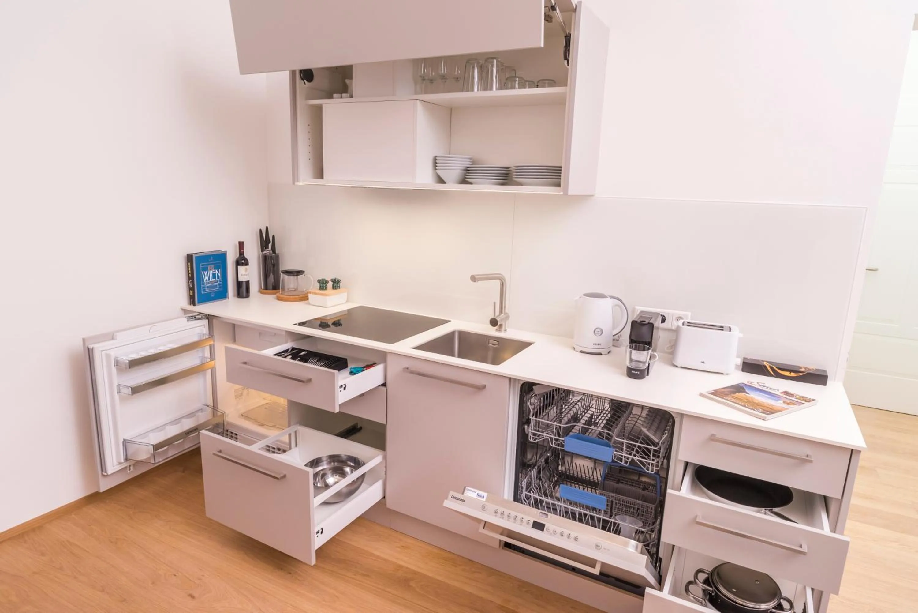 Kitchen or kitchenette in Mint@Naschmarkt Premium Apartments