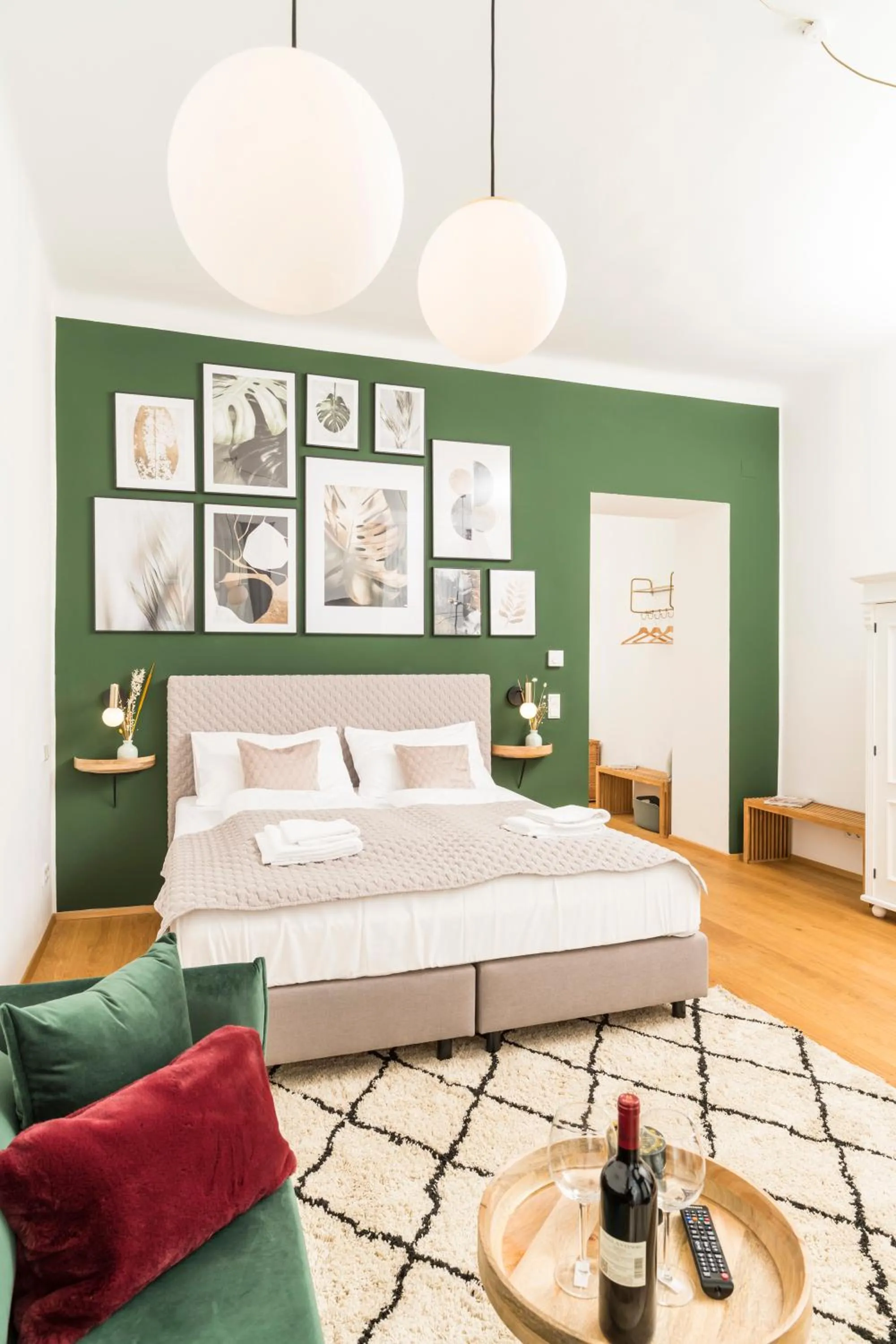 Bedroom, Bed in Mint@Naschmarkt Premium Apartments