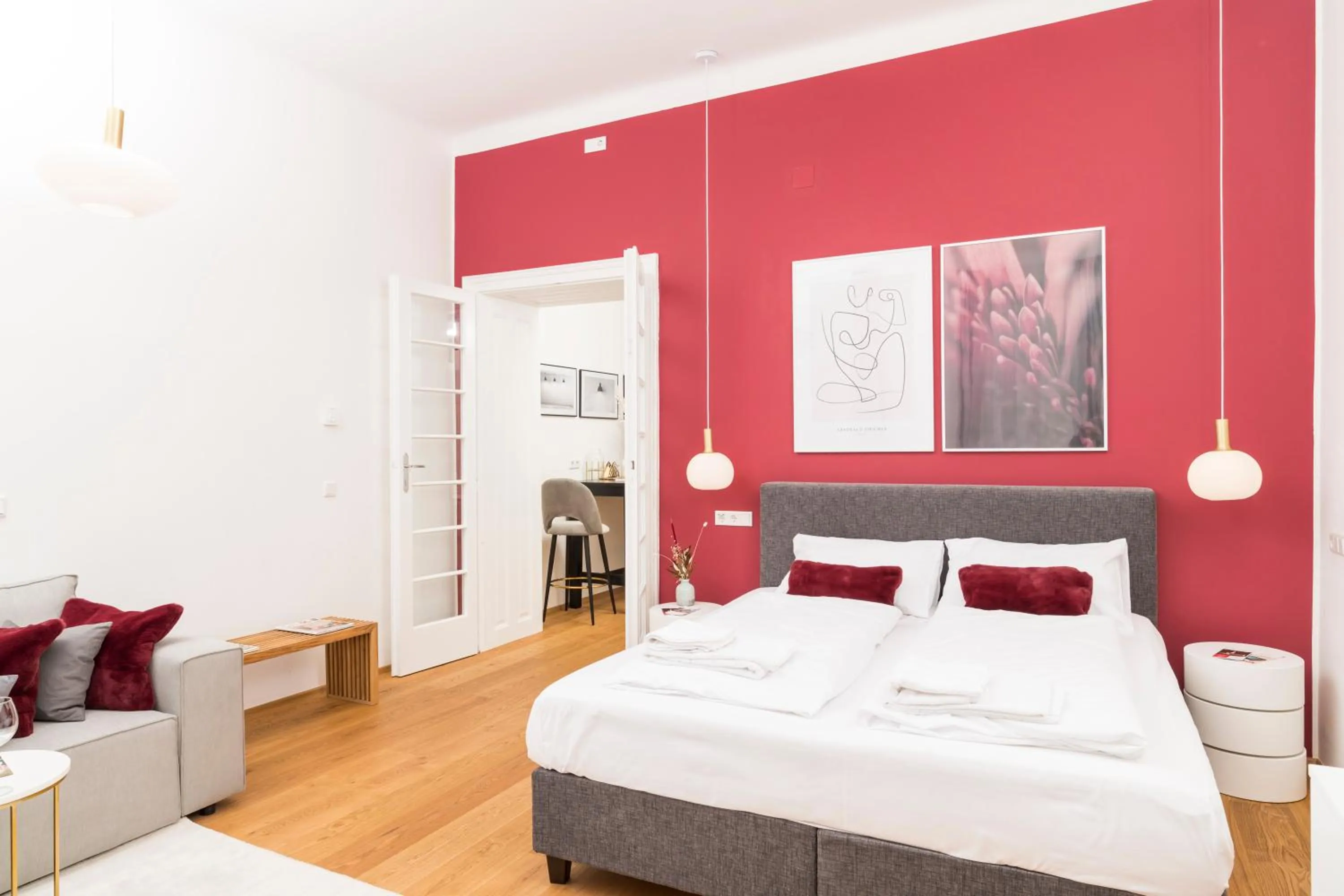 Bedroom, Bed in Mint@Naschmarkt Premium Apartments