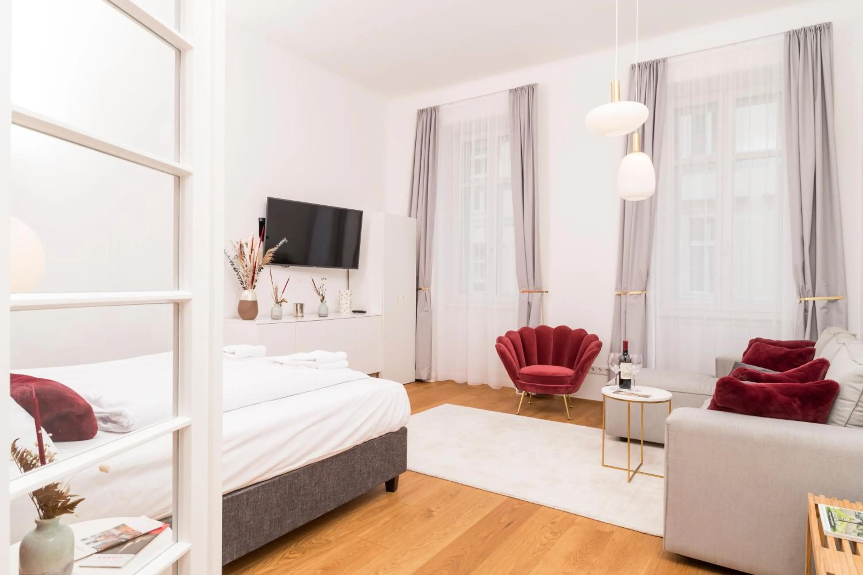 Bedroom, Bed in Mint@Naschmarkt Premium Apartments