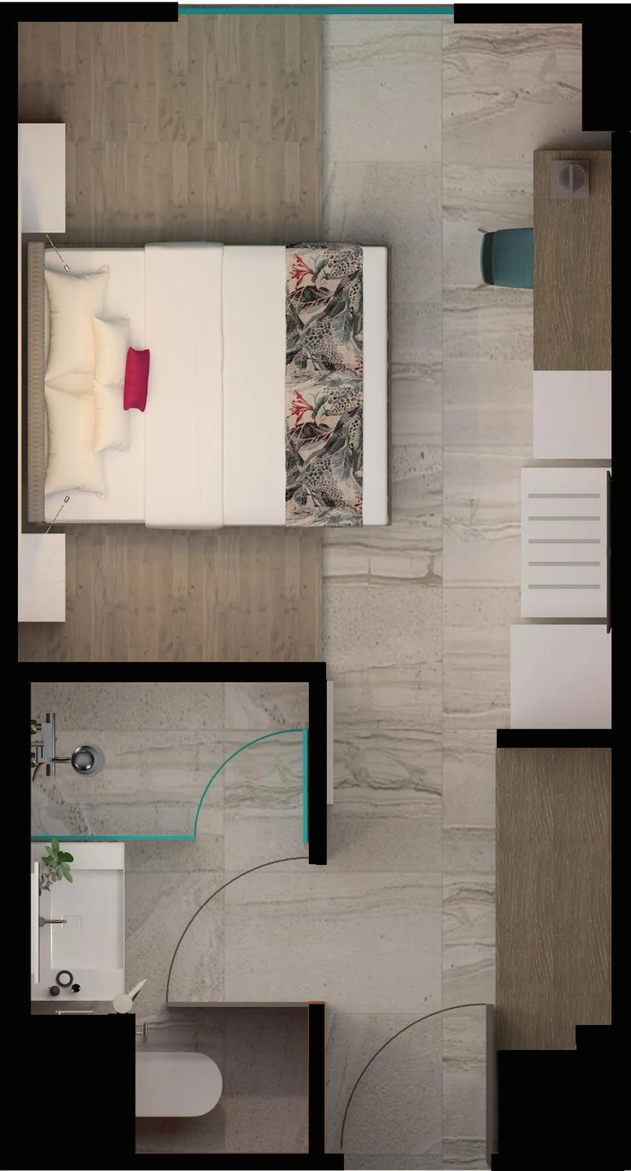 Photo of the whole room in WOOVO Phuket Patong - by Swandor