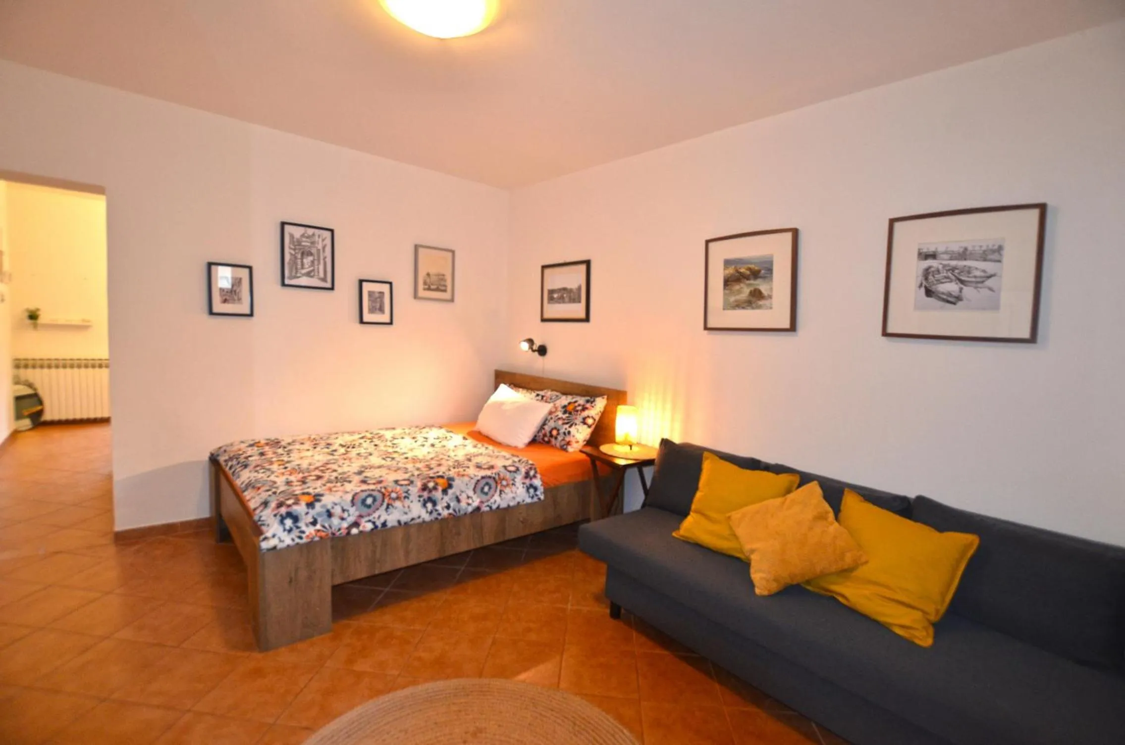 Bed in Apartments Greta