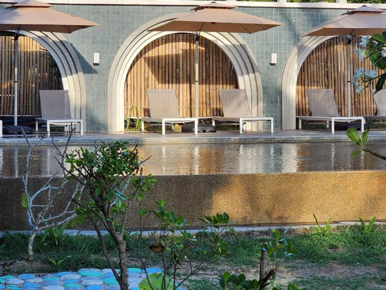 Pool view in SriLanta Resort and Spa