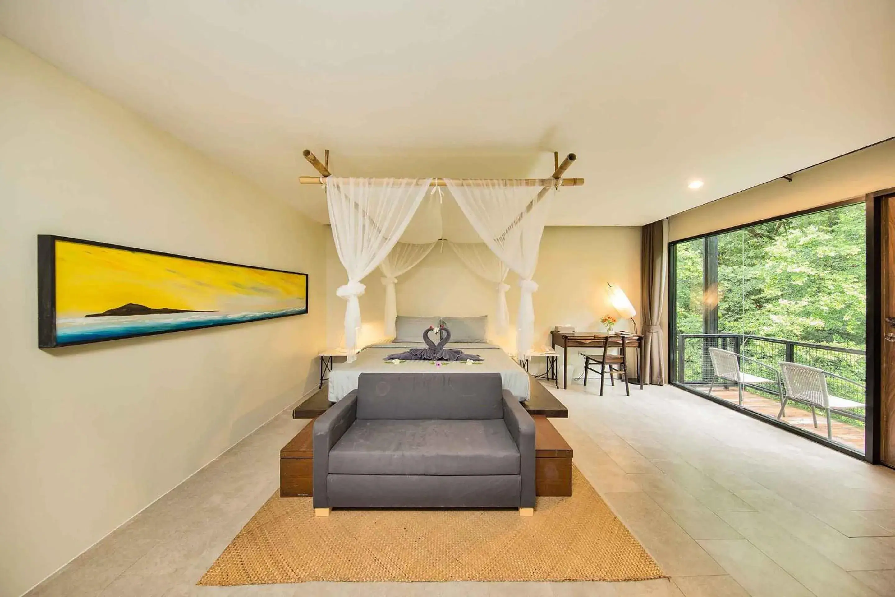 Bed in SriLanta Resort and Spa Bed in SriLanta Resort and Spa