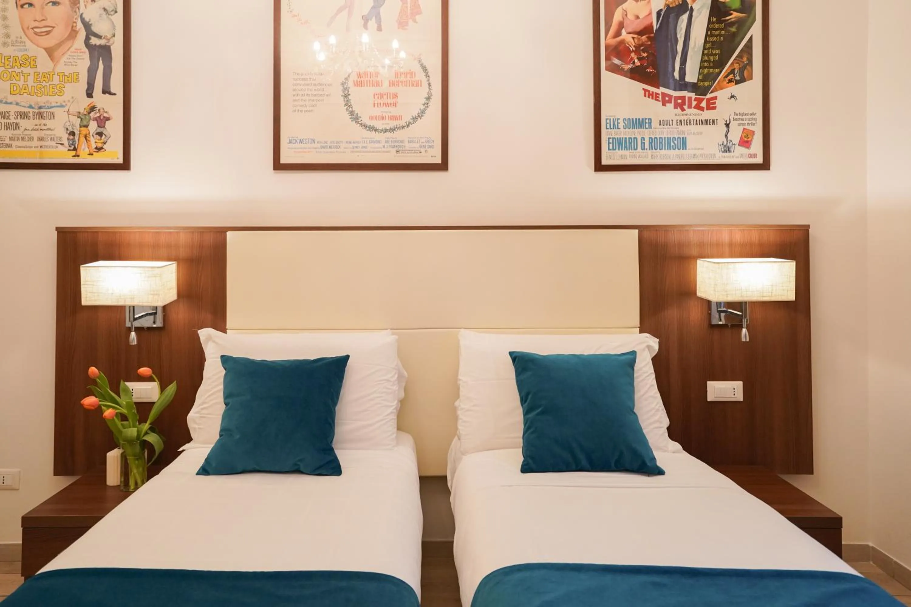 Bed in Archi di Roma Guest House