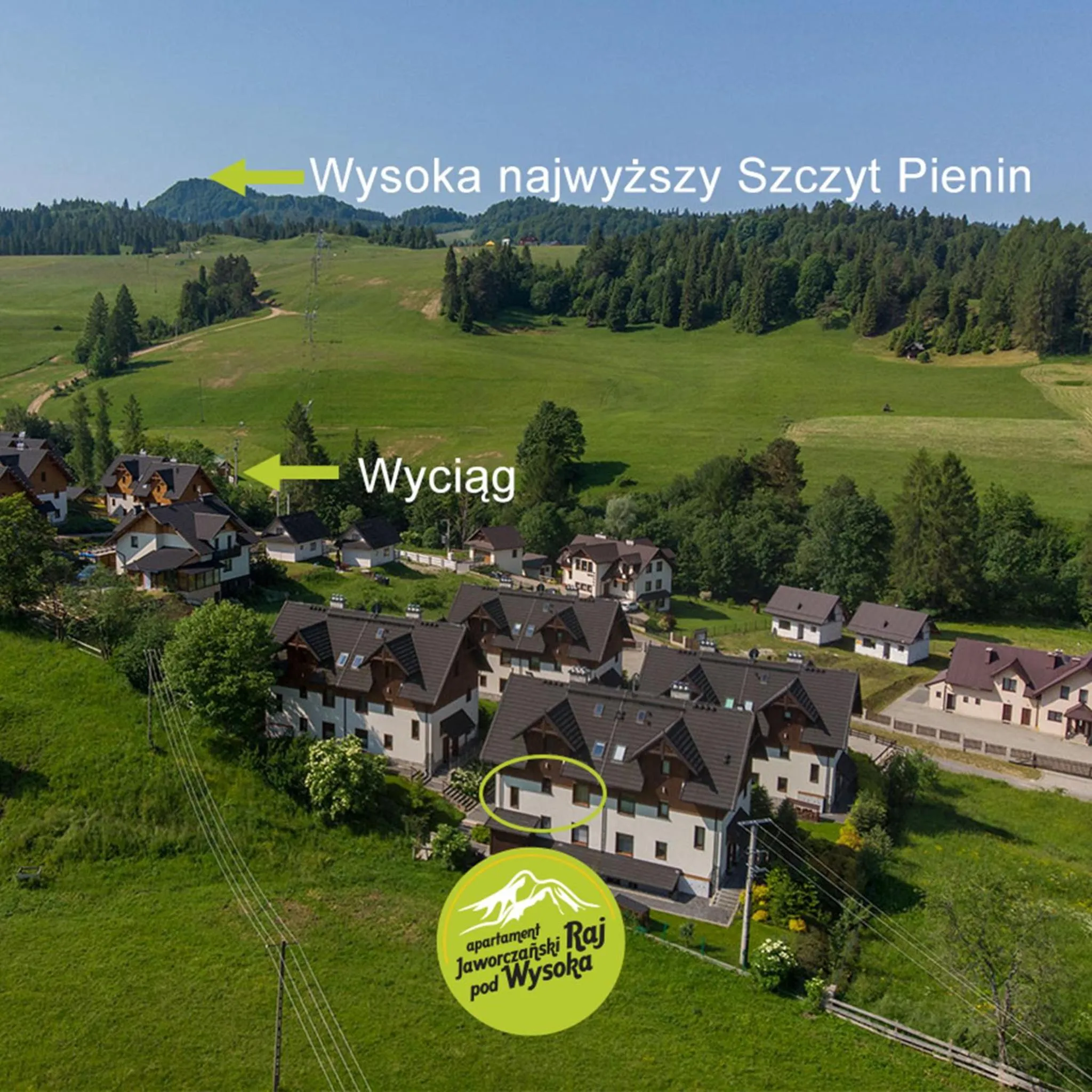 Skiing in Jaworczański Raj pod Wysoką - z Sauną przy Wyciągu