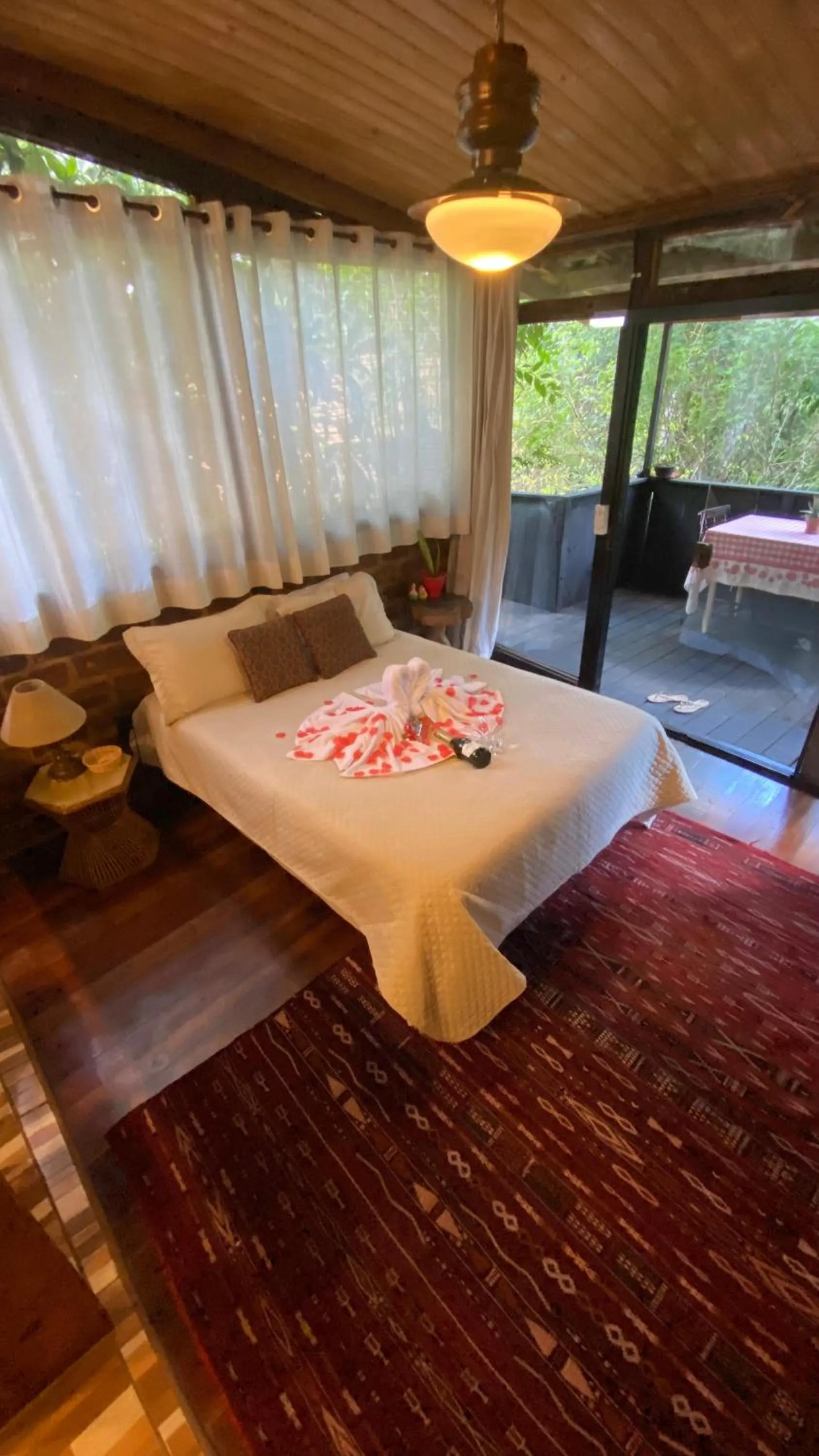 Bed in Chalé Rustic House