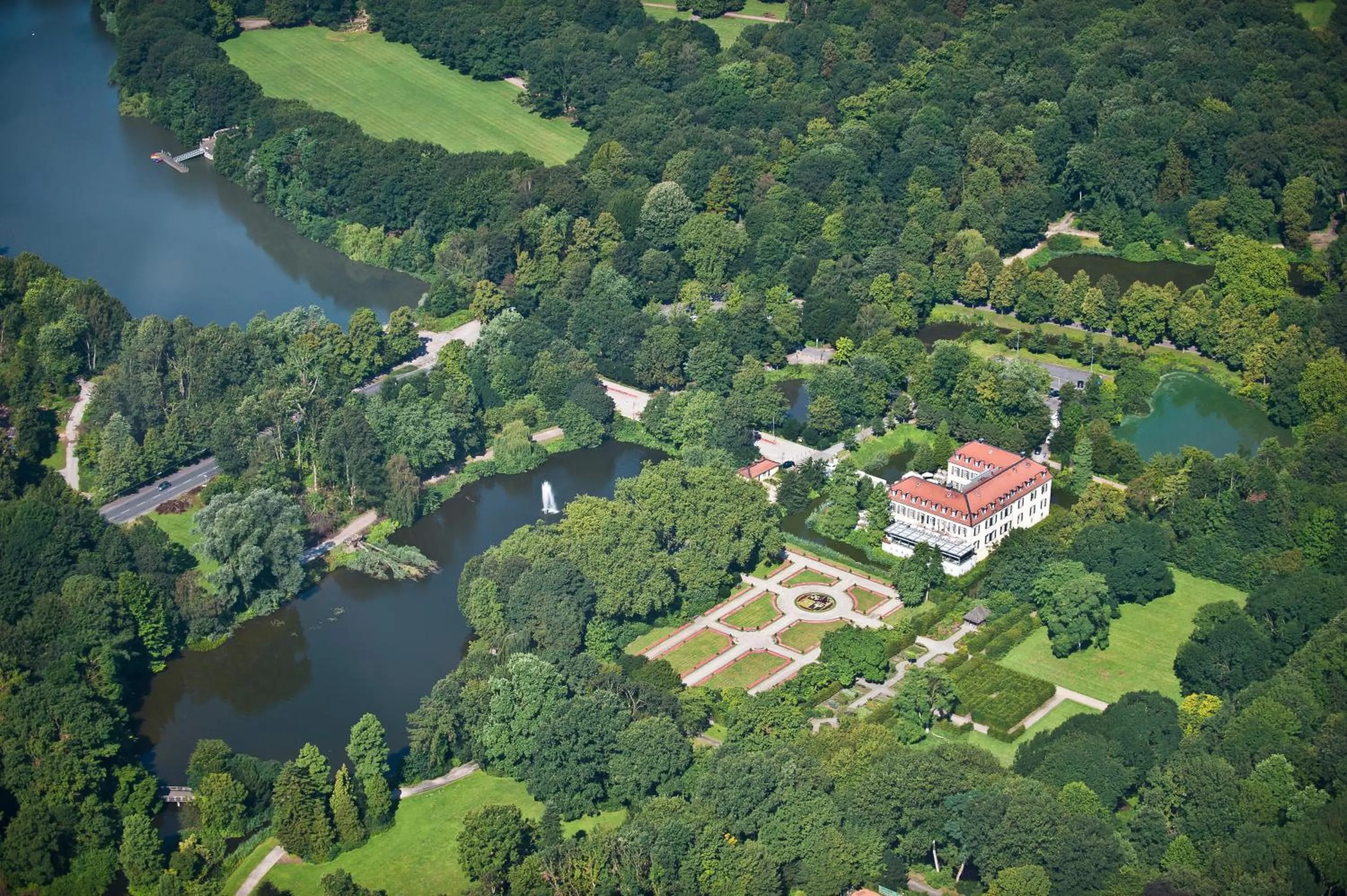 Bird's eye view in Schloss Berge