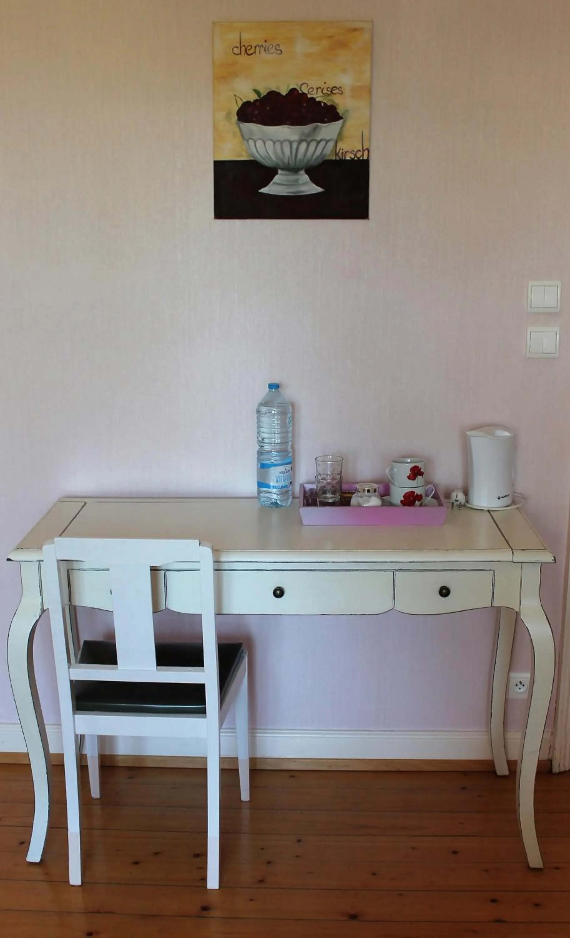 Seating area in Aux Berges de la Thur