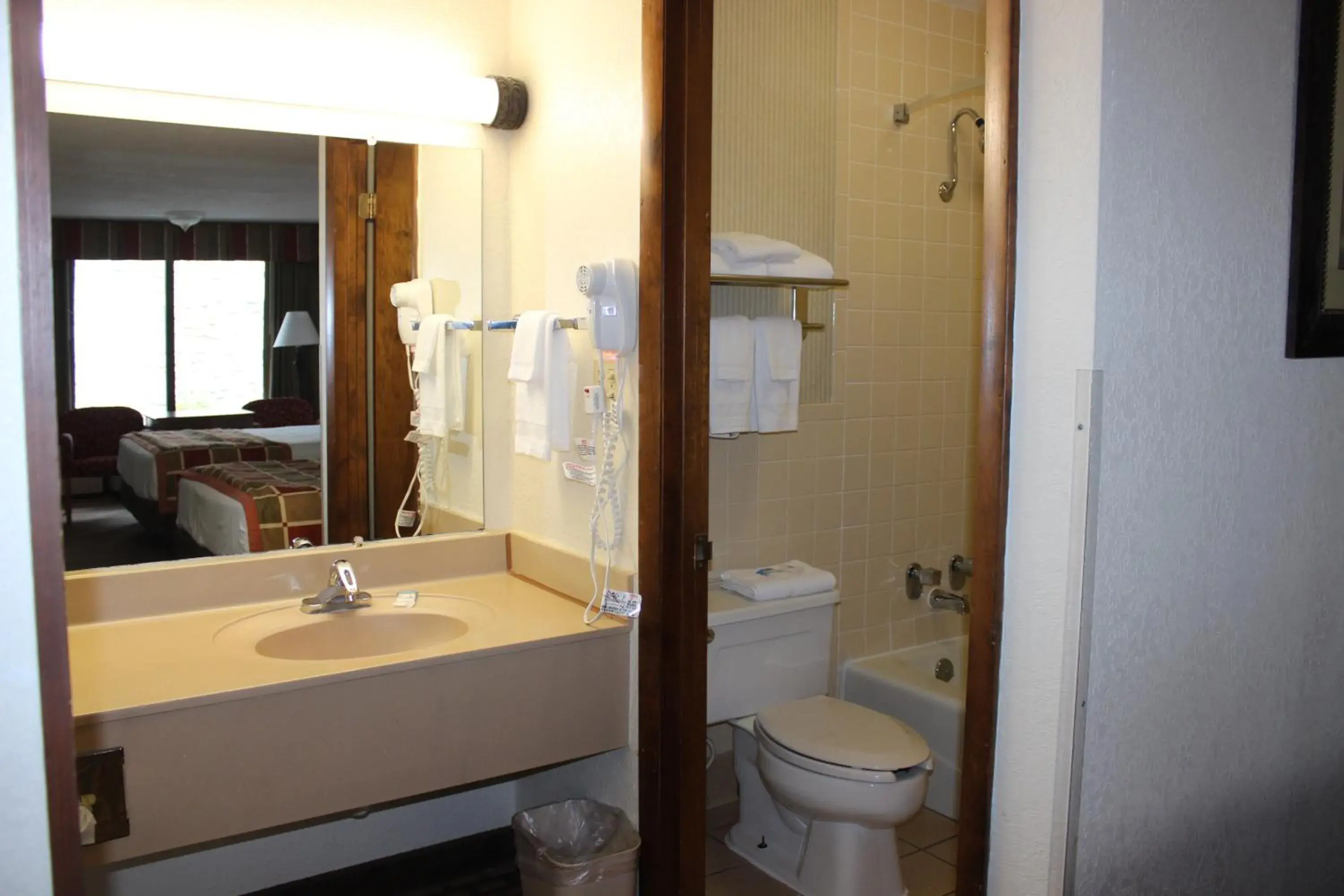 Bathroom in Great Smokies Inn - Cherokee Bathroom in Great Smokies Inn - Cherokee