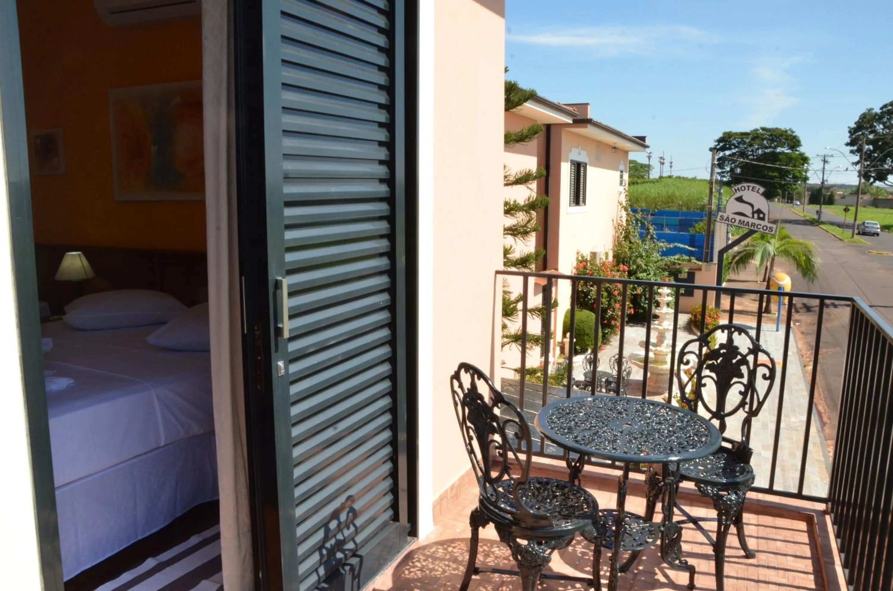 Balcony/Terrace in Hotel São Marcos Orlândia SP