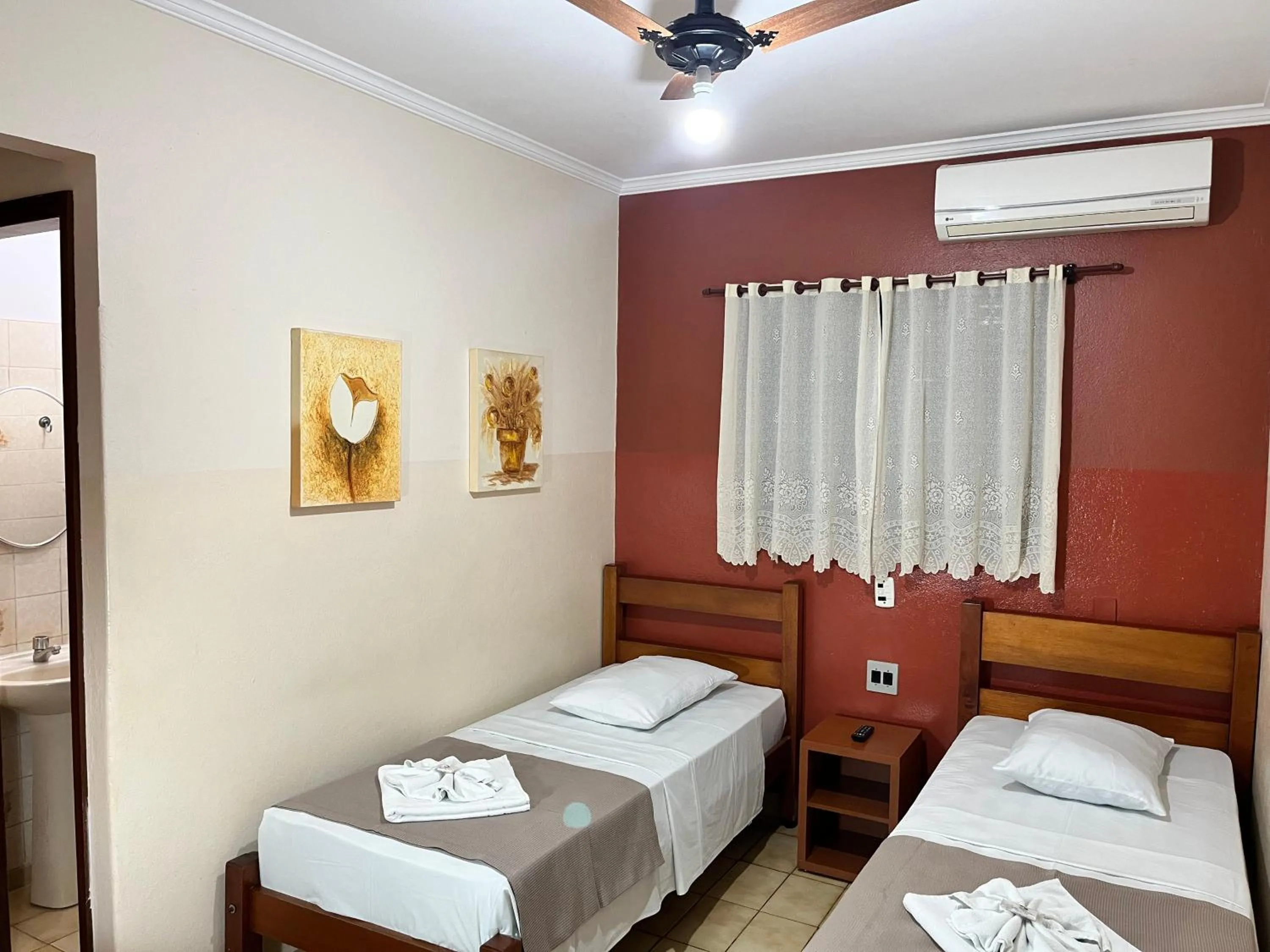 Bed in Hotel São Marcos Orlândia SP