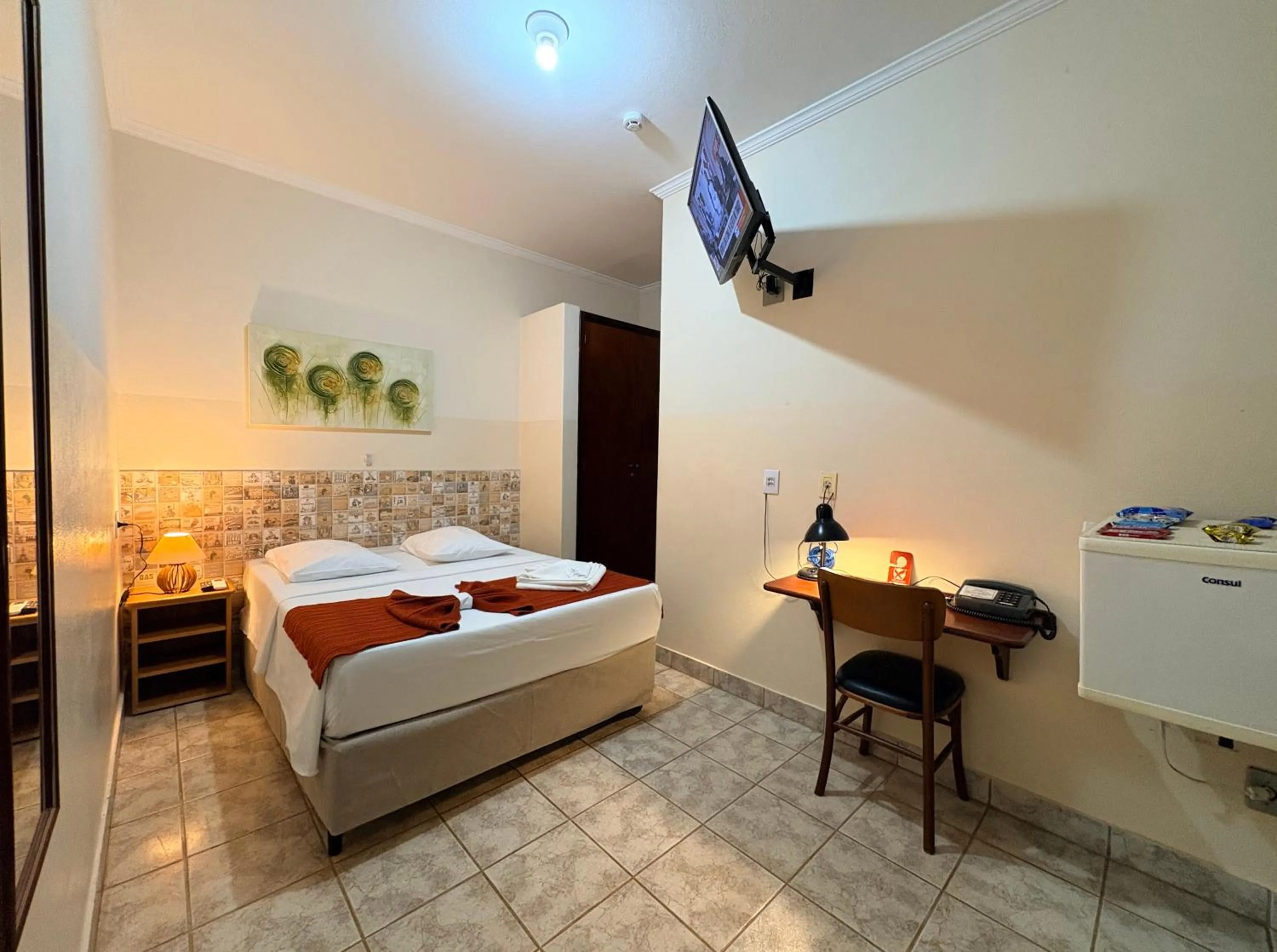 Bedroom, Bed in Hotel São Marcos Orlândia SP