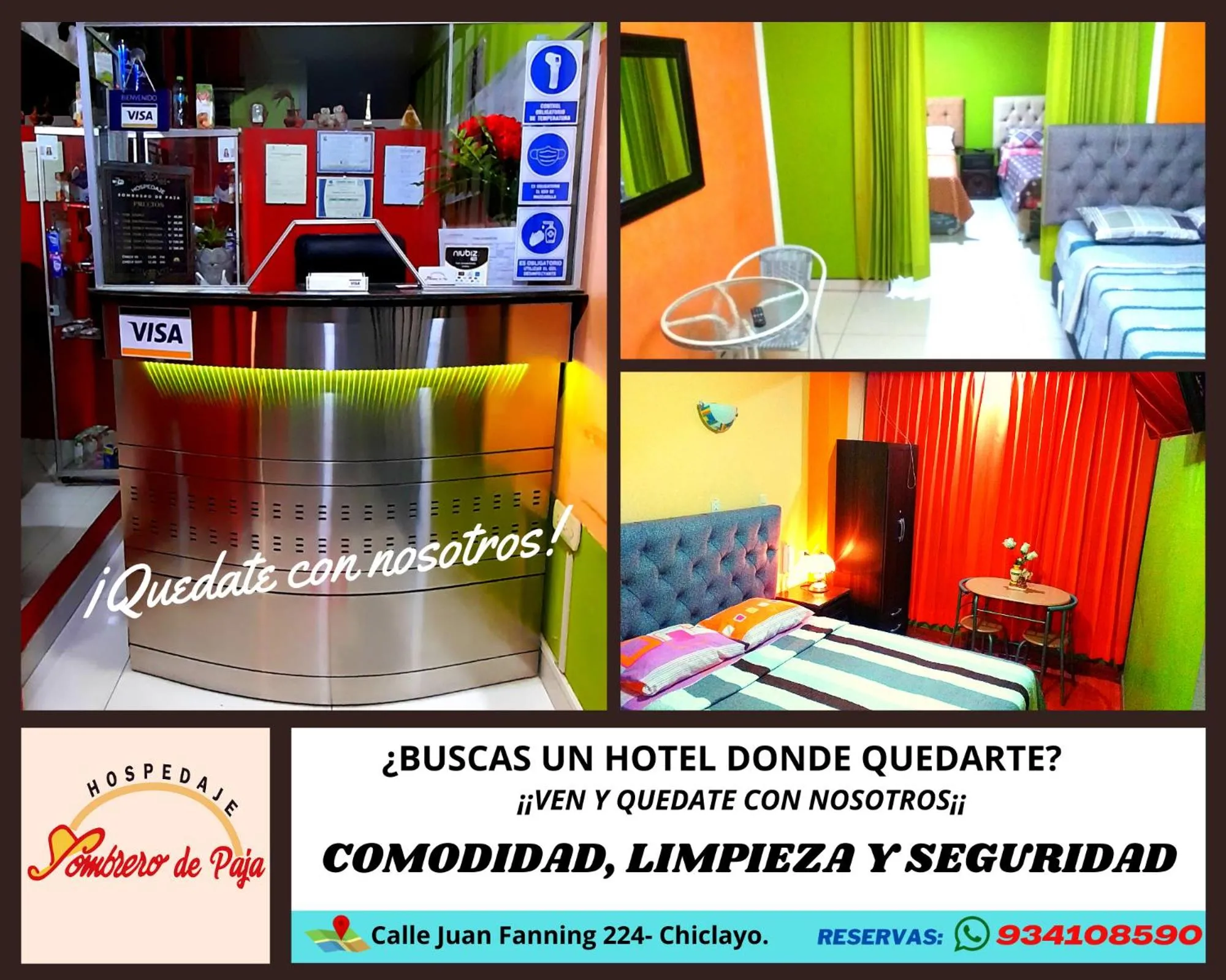 Lobby or reception in Sombrero de Paja