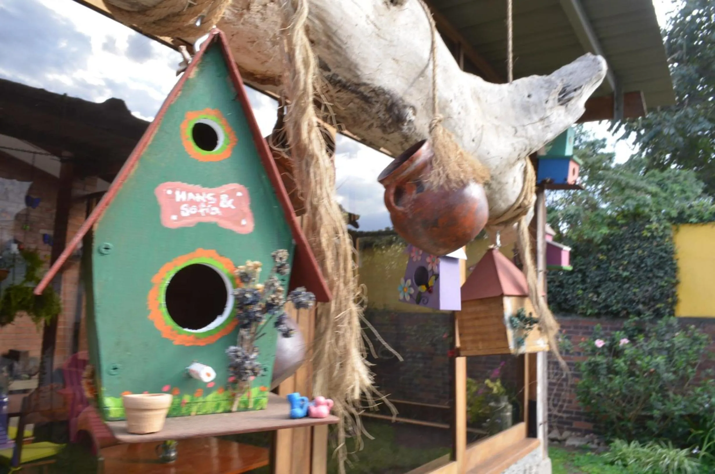 Patio in Dai Nonni Hotel