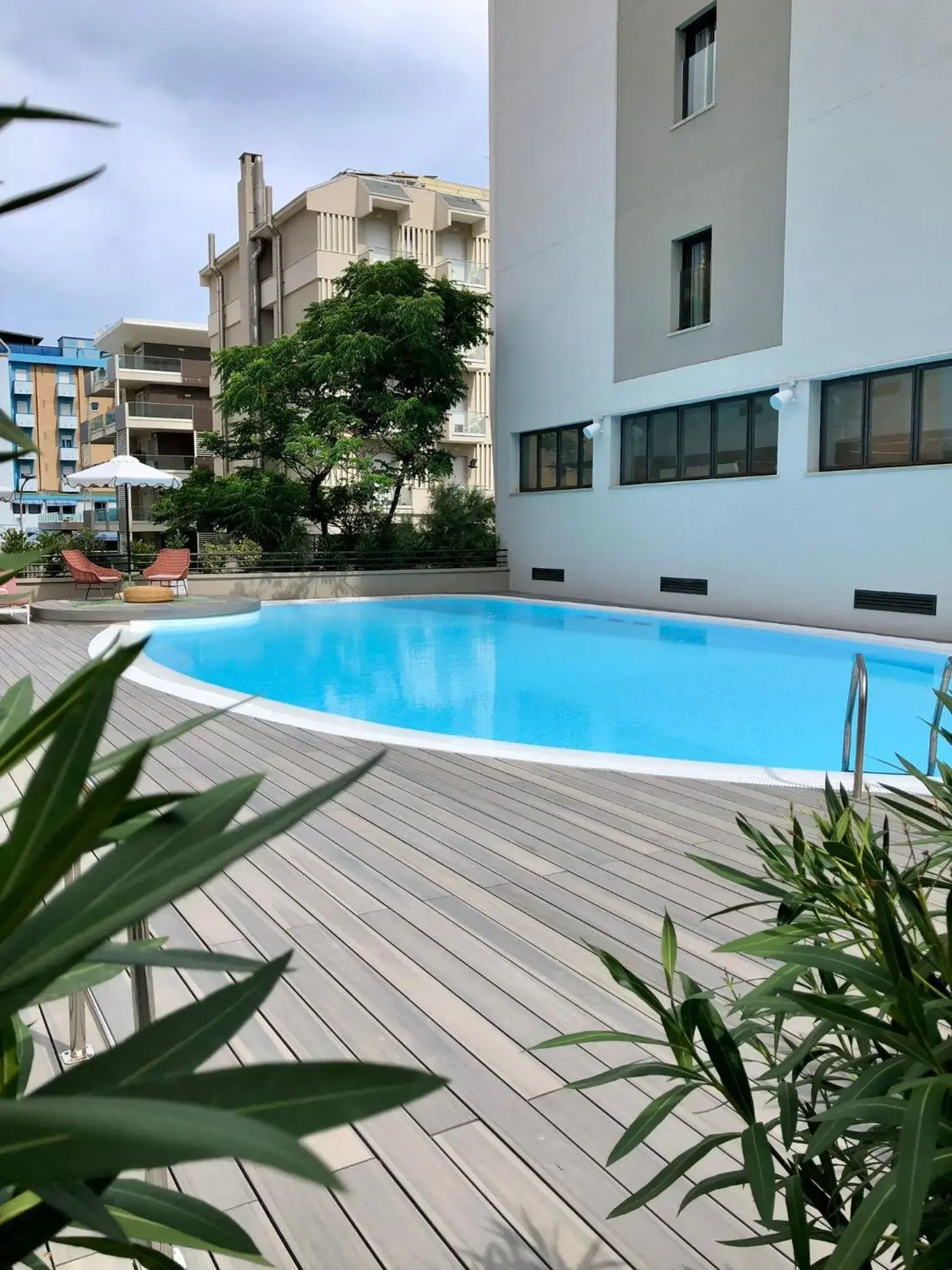 Pool view in Charlie in Pesaro Pool view in Charlie in Pesaro