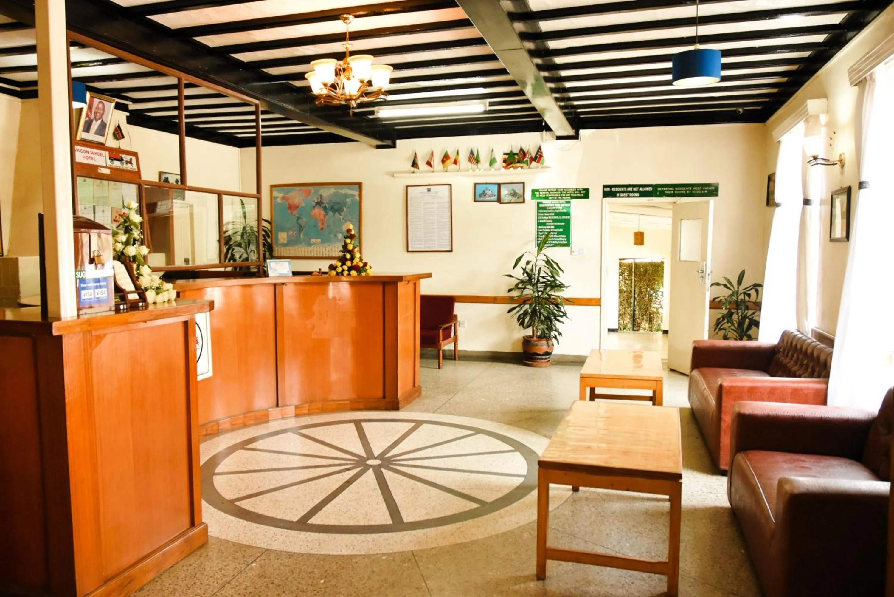 Lobby or reception in Wagon Wheel Hotel Eldoret