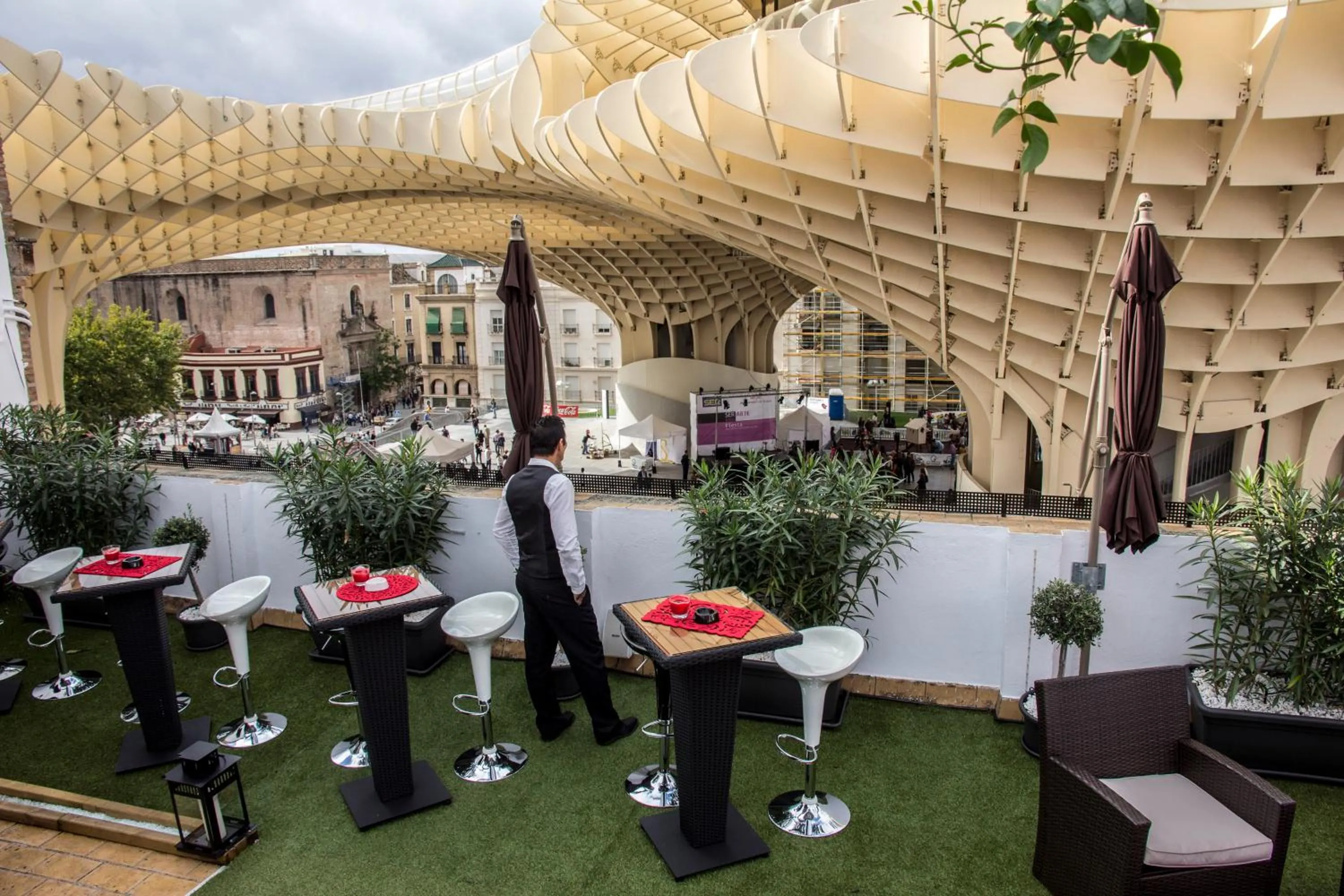 Balcony/Terrace in Hotel Palace Sevilla