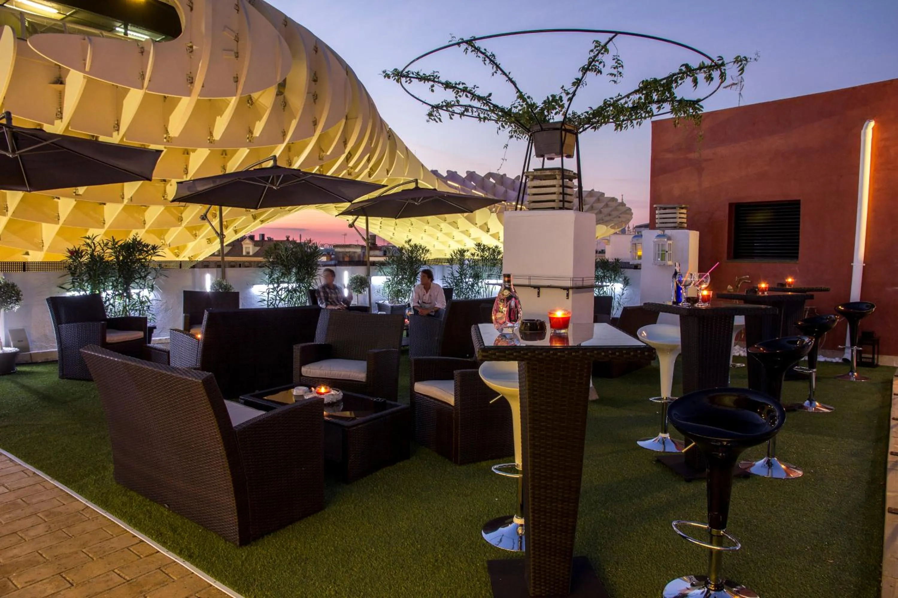 Balcony/Terrace in Hotel Palace Sevilla