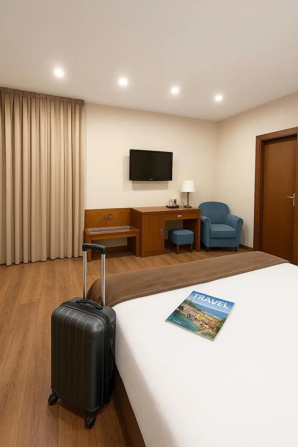 Bird's eye view, Bed in Hotel Palace Sevilla Bird's eye view, Bed in Hotel Palace Sevilla