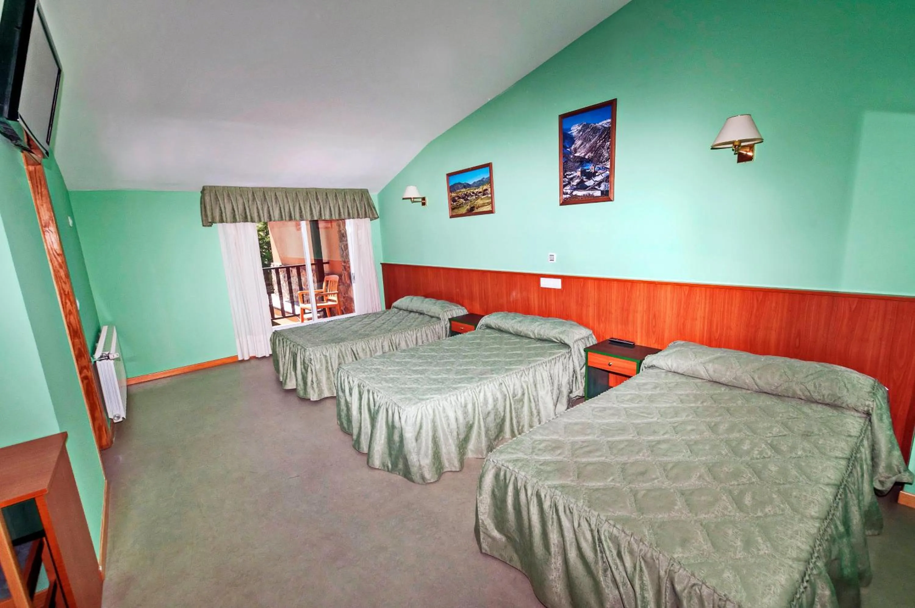 Bed in Hotel Medulio