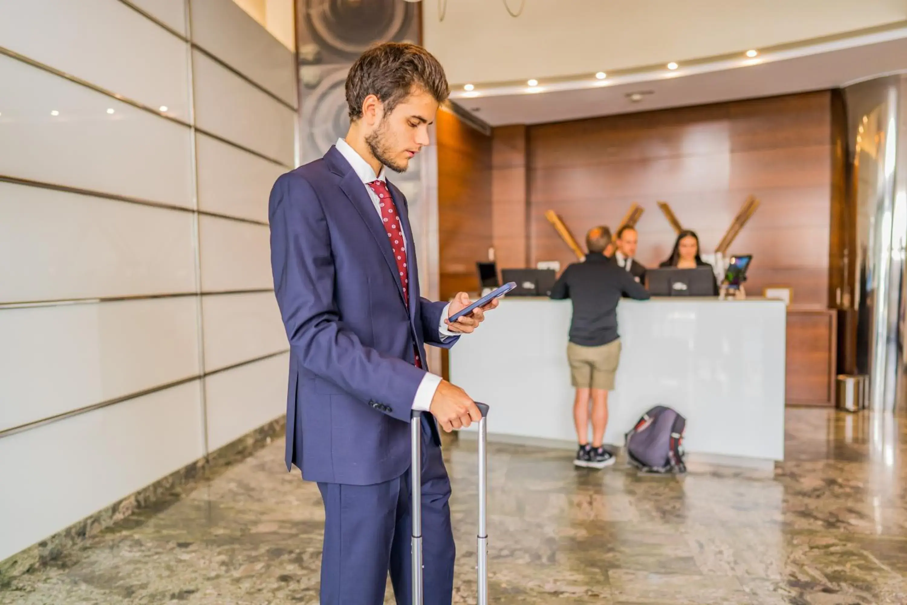 Lobby or reception in Hotel Compostela Lobby or reception in Hotel Compostela