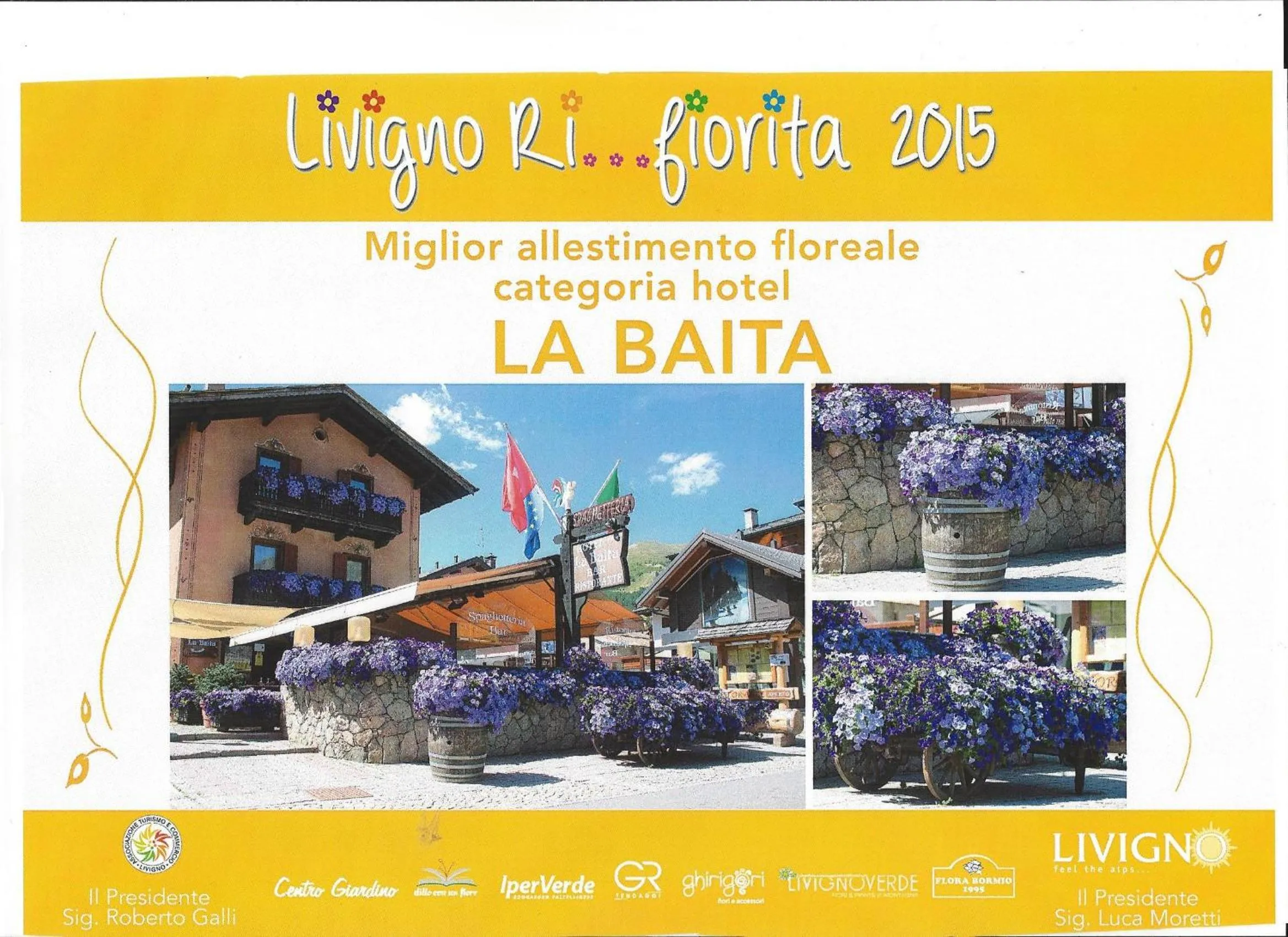 Certificate/Award in Hotel La Baita