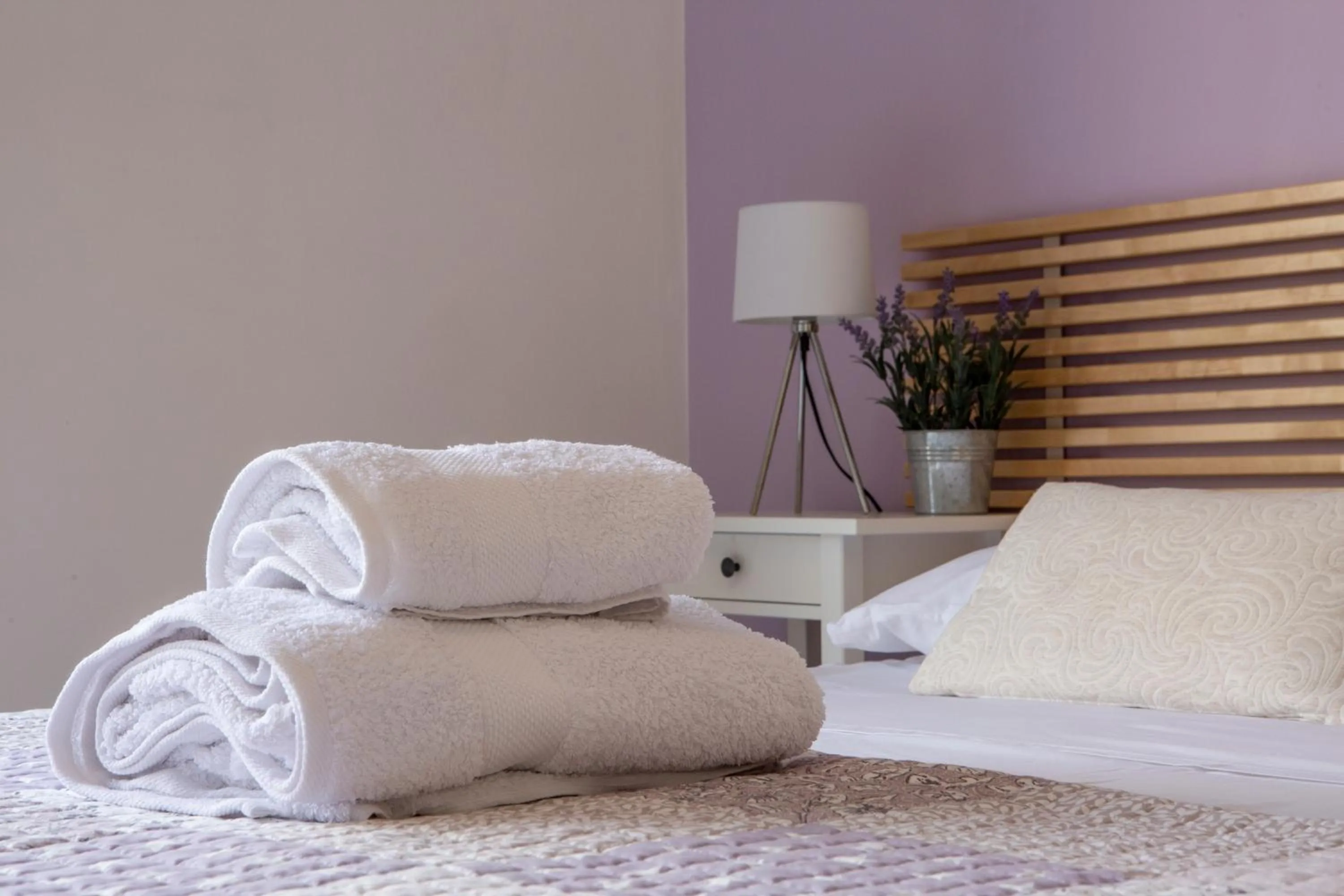 towels, Bed in Cape House