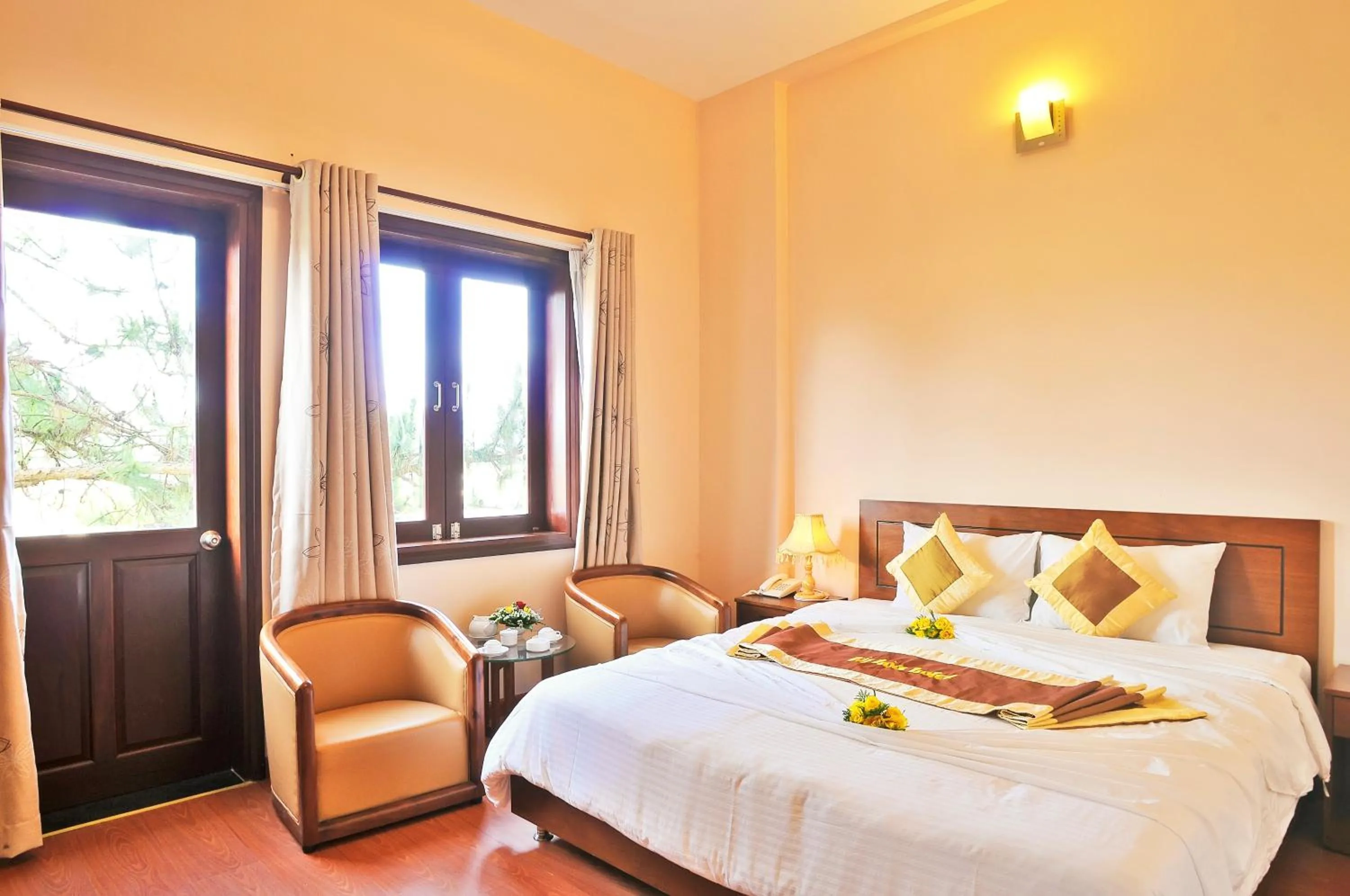 Photo of the whole room, Bed in Ky Hoa Hotel Da Lat