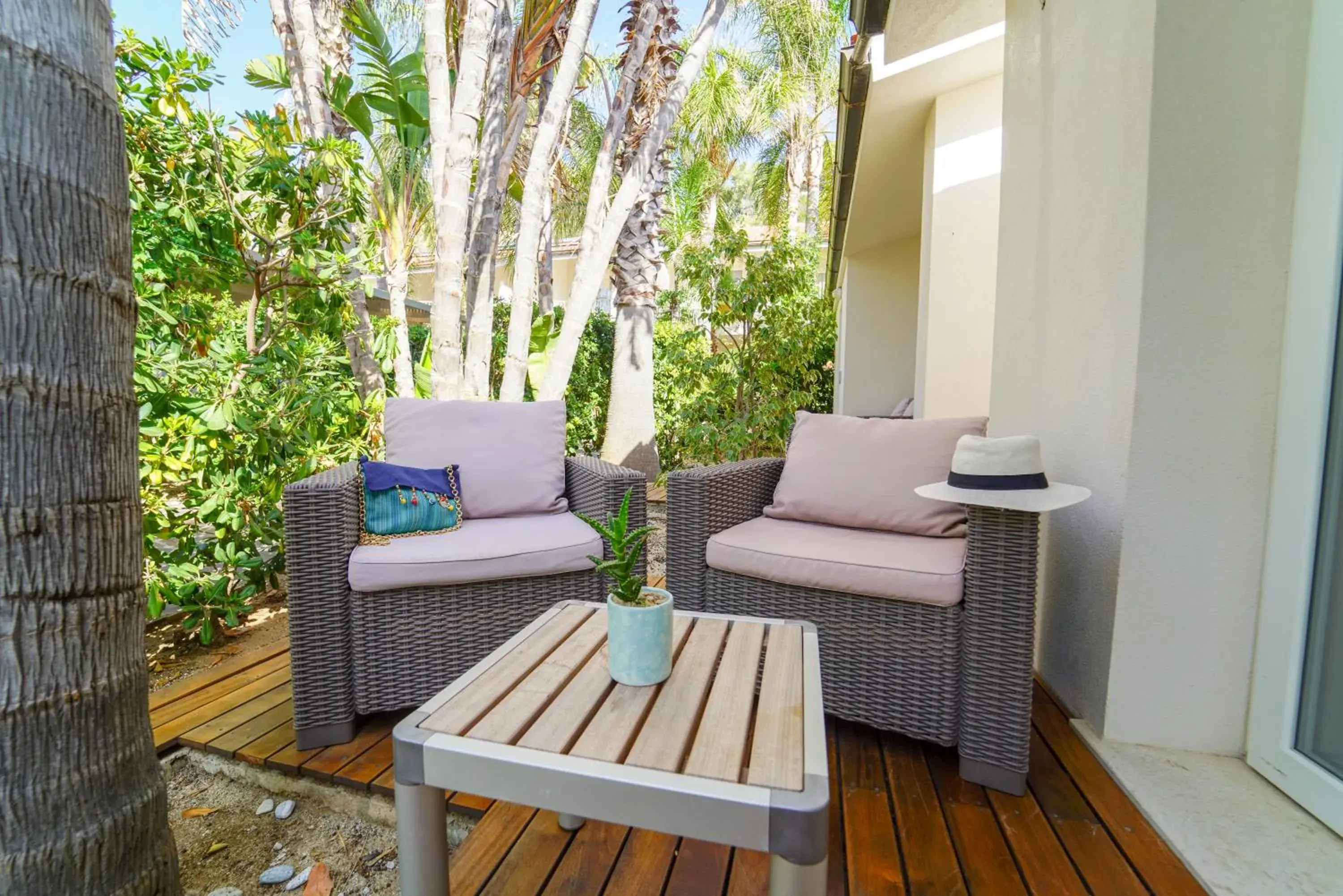 Garden view in Baia del Godano Resort & Spa Garden view in Baia del Godano Resort & Spa