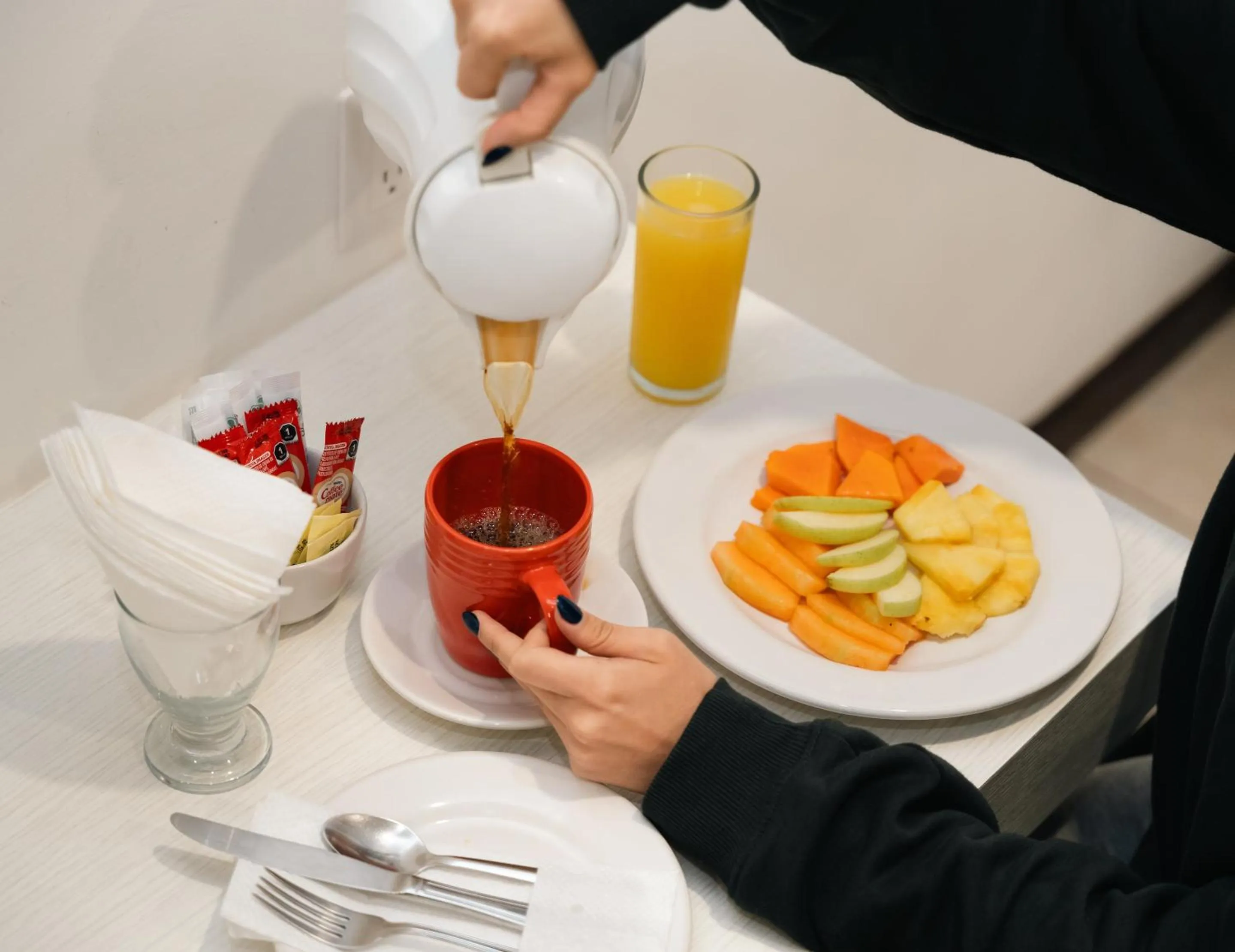 Continental breakfast in Hotel San Antonio