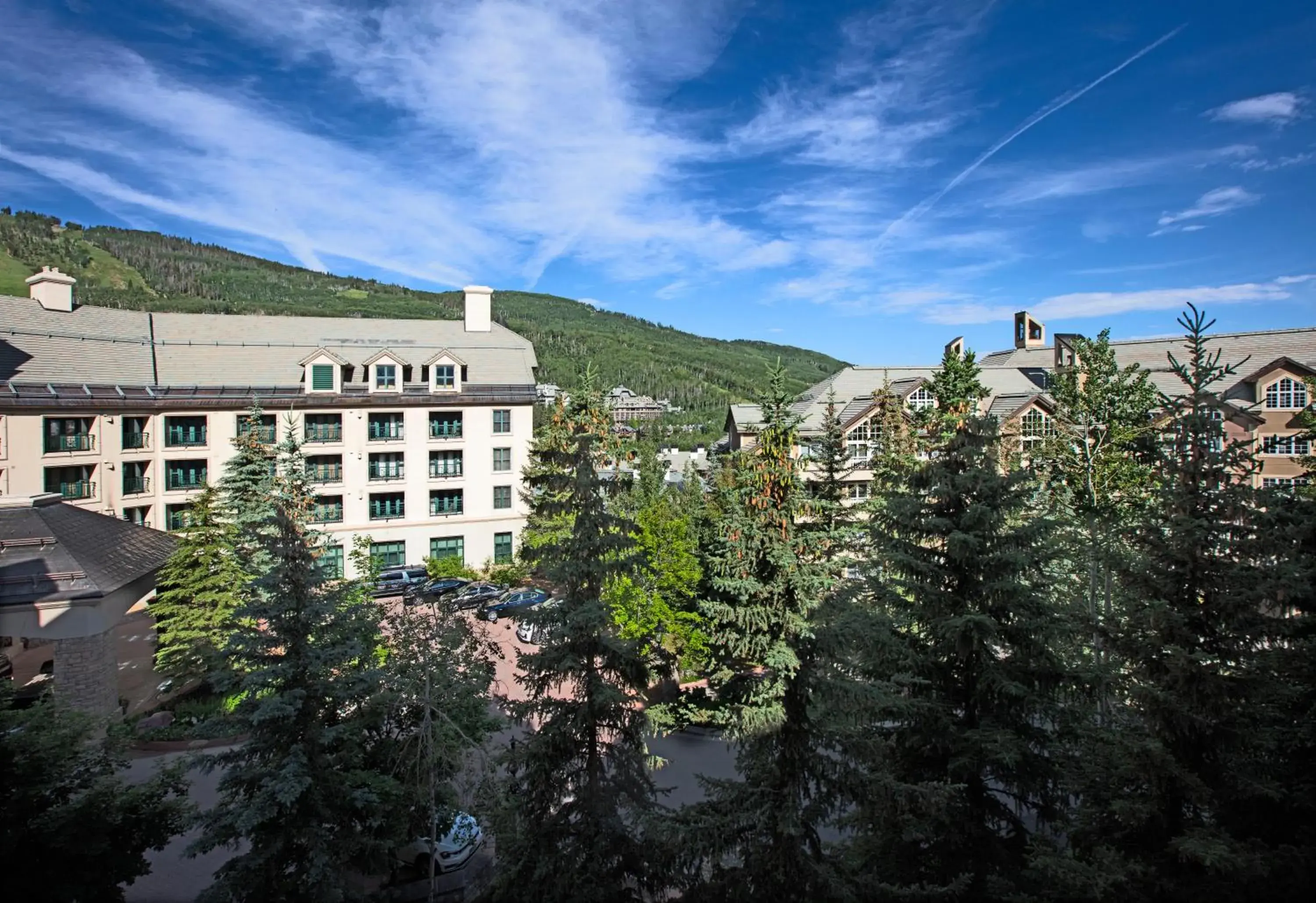 Inner courtyard view in Park Hyatt Beaver Creek Resort and Spa, Vail Valley Inner courtyard view in Park Hyatt Beaver Creek Resort and Spa, Vail Valley