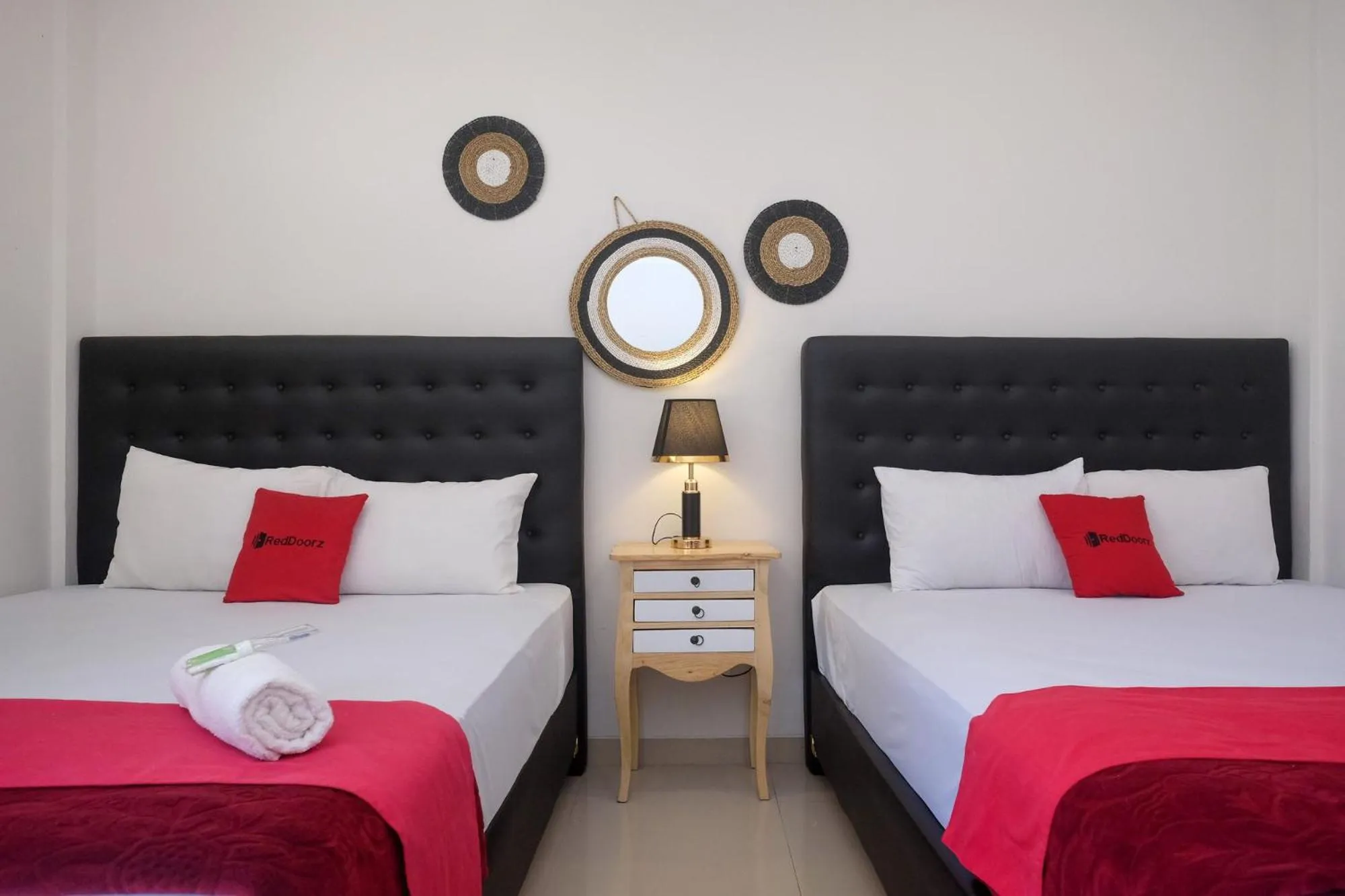 Bed in RedDoorz near UMY Yogyakarta