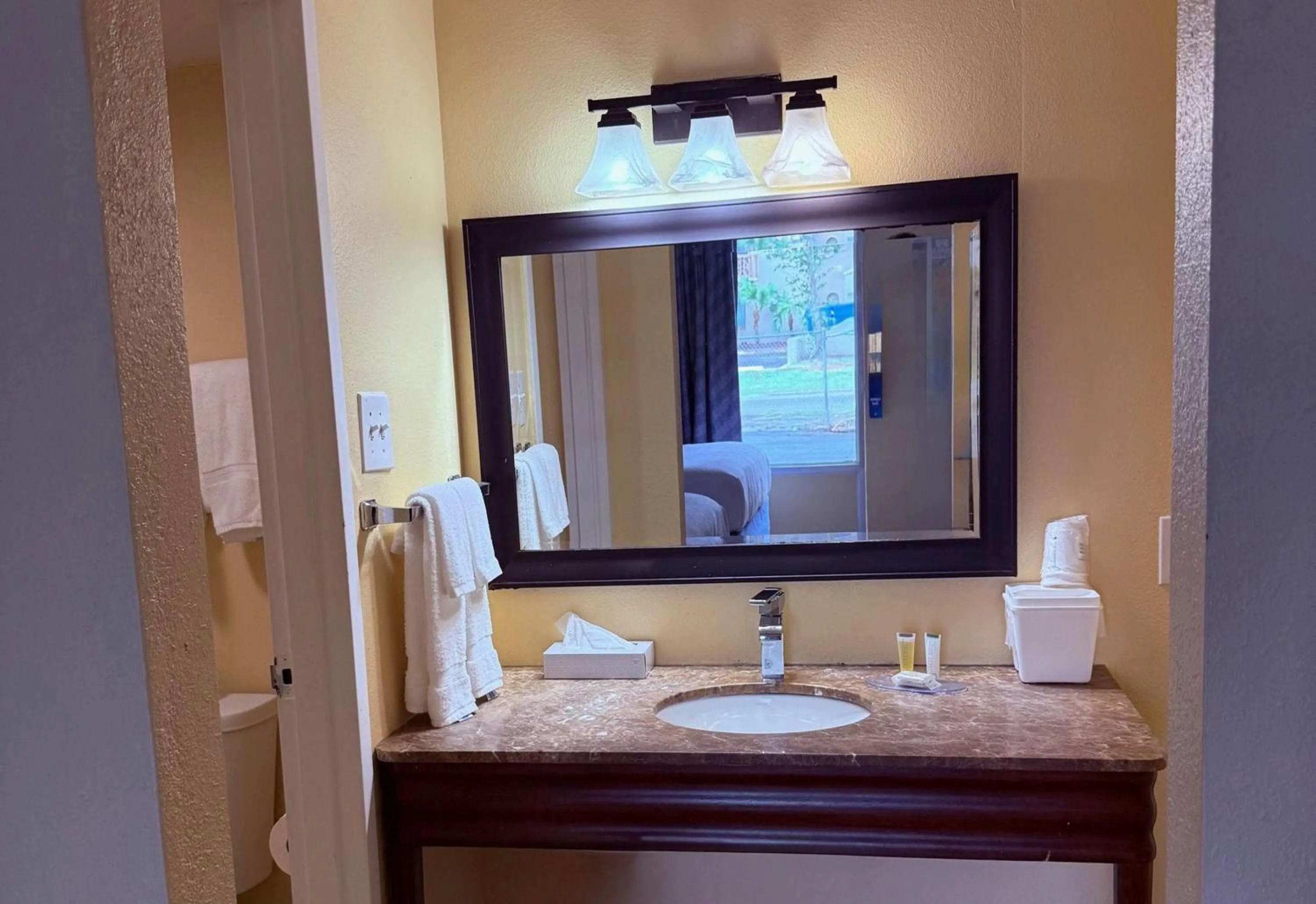 Bathroom in Days Inn by Wyndham St. Petersburg / Tampa Bay Area