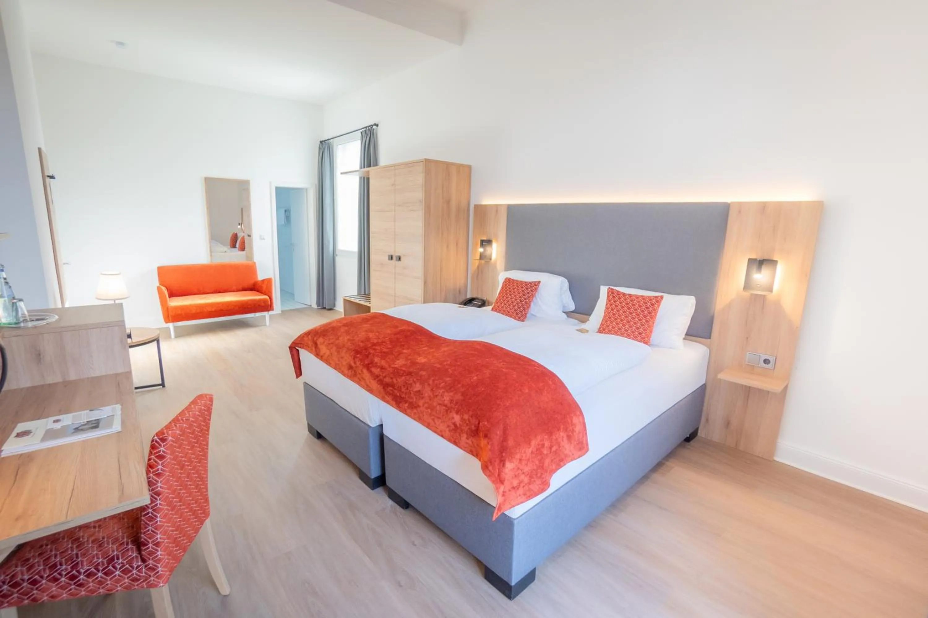 Bed in Rheinhotel Schulz