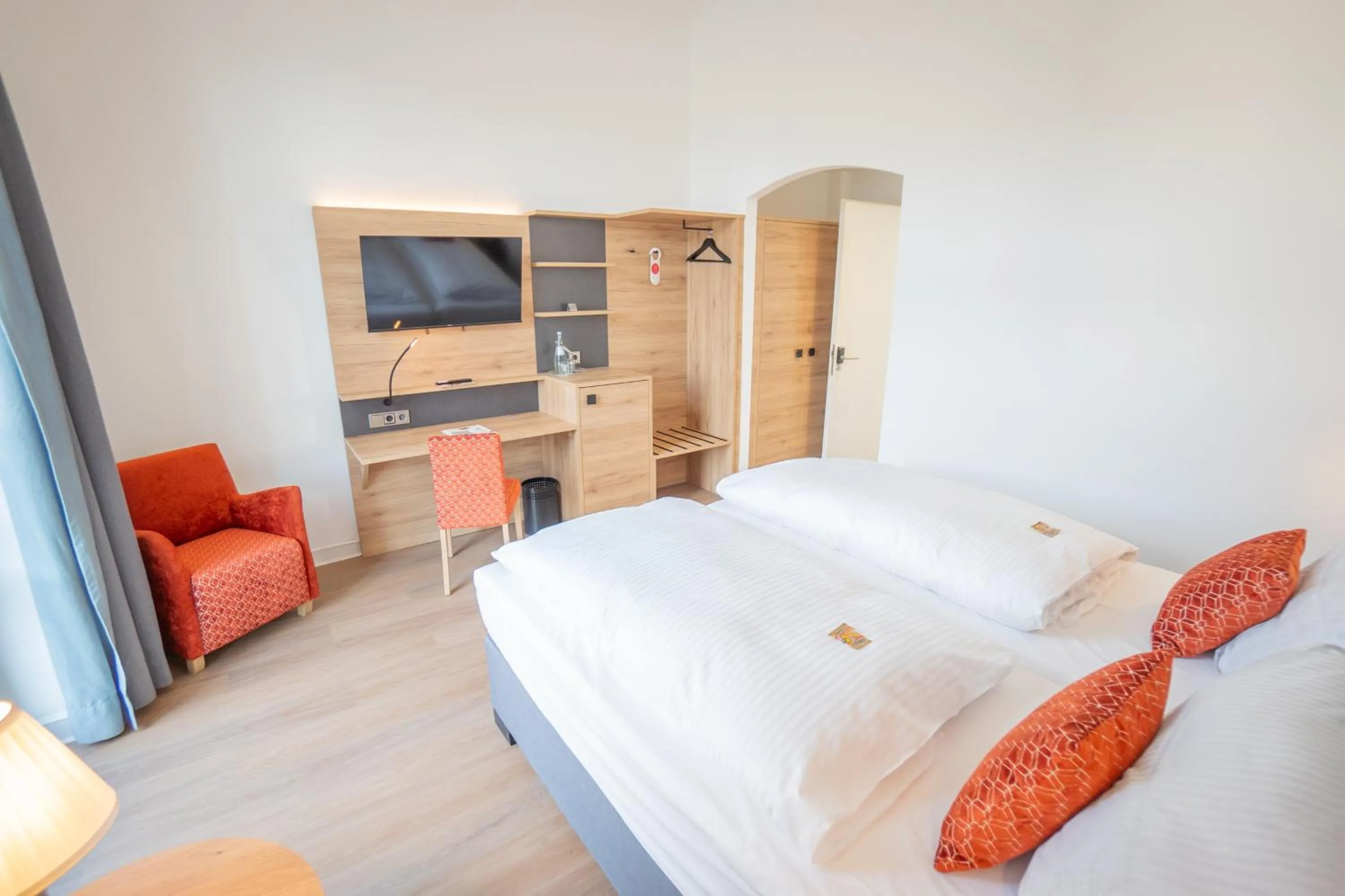 Bed in Rheinhotel Schulz