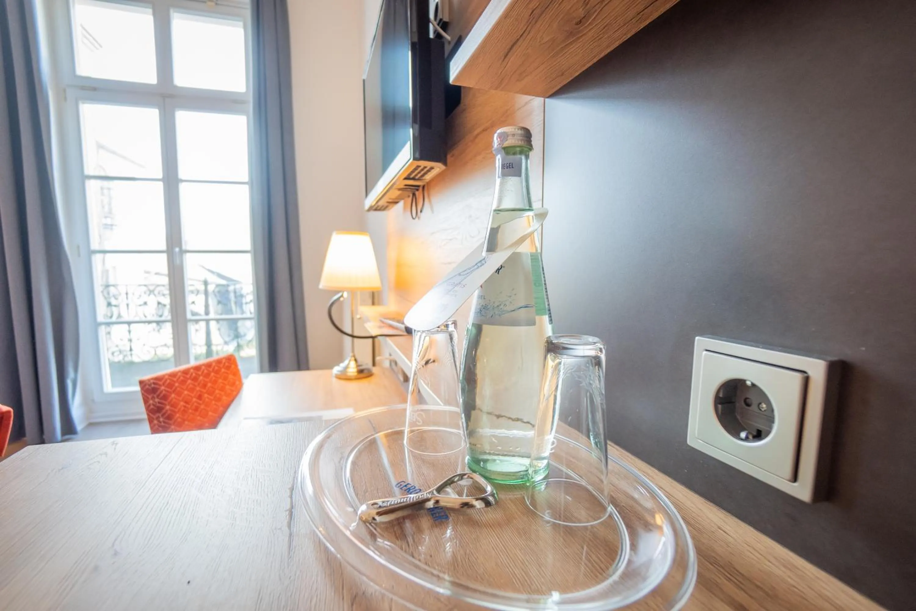 Bed in Rheinhotel Schulz