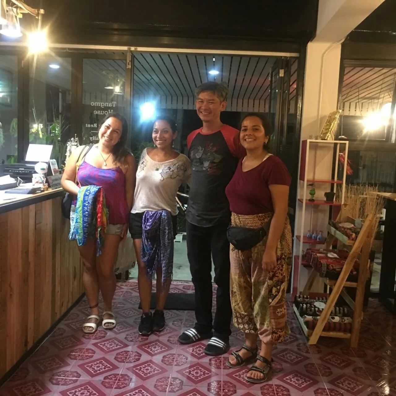 group of guests in Tangmo House