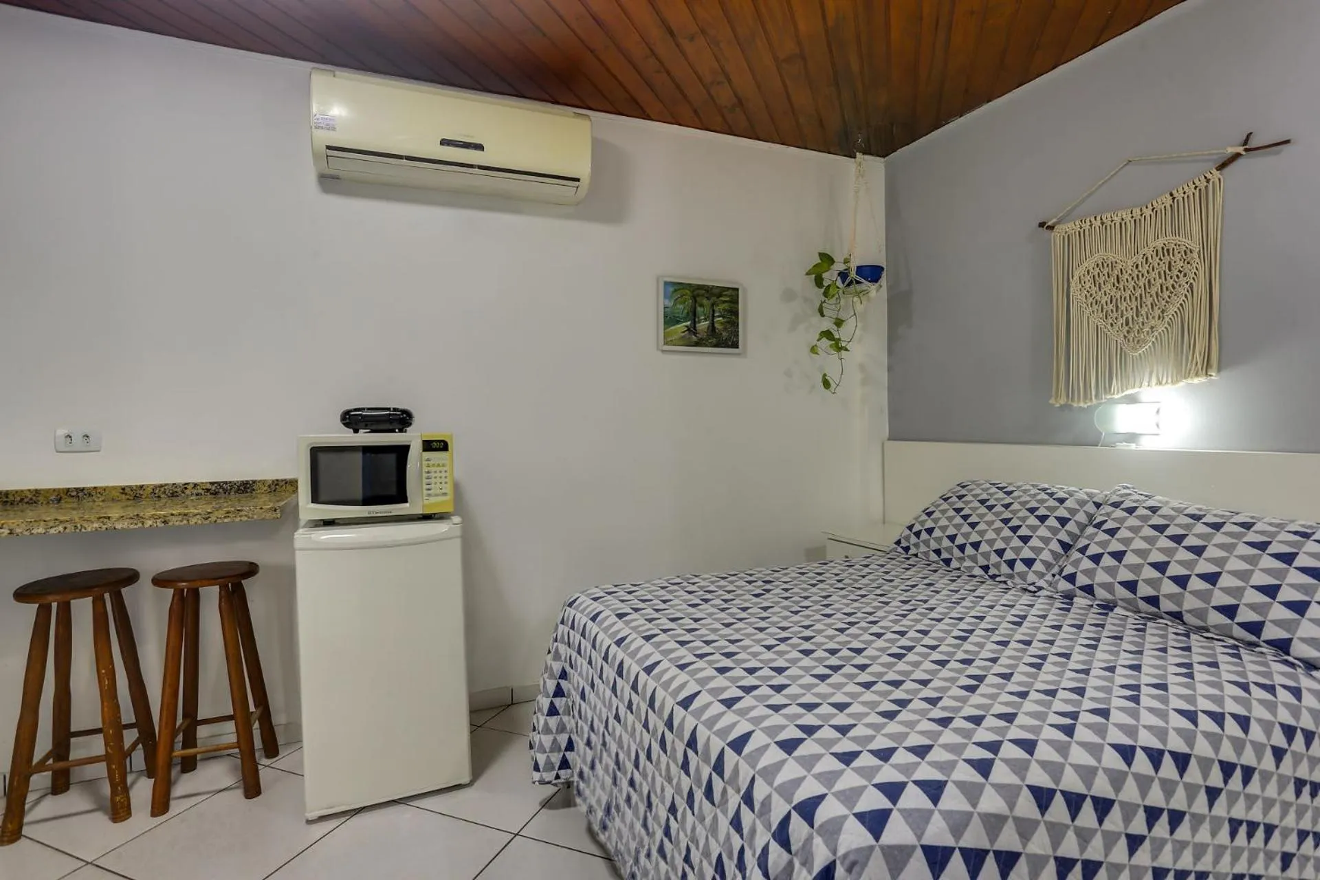 Bed in Pousada Canario Azul