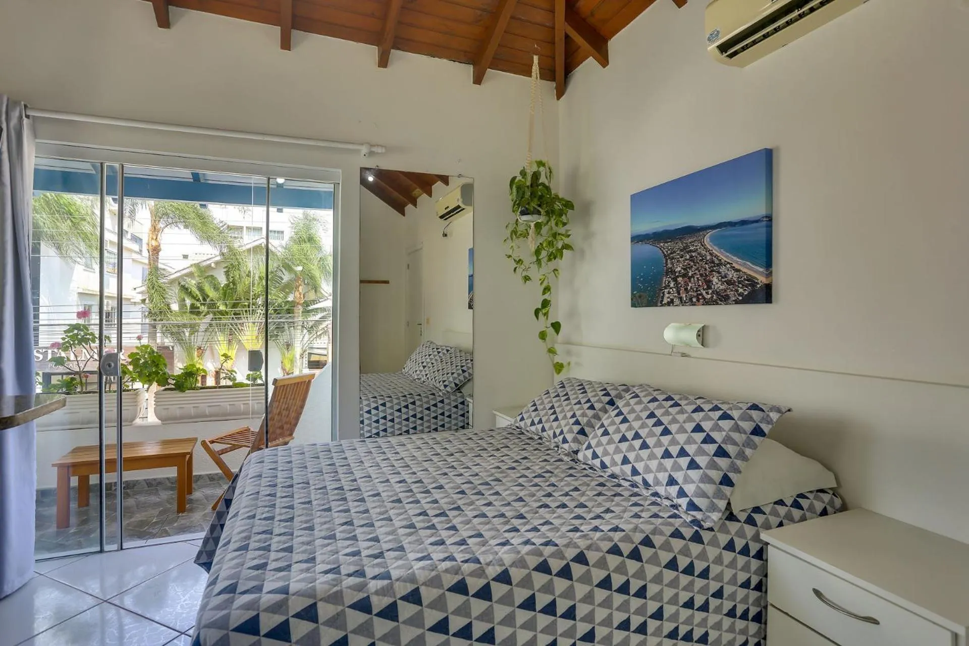 Bed in Pousada Canario Azul