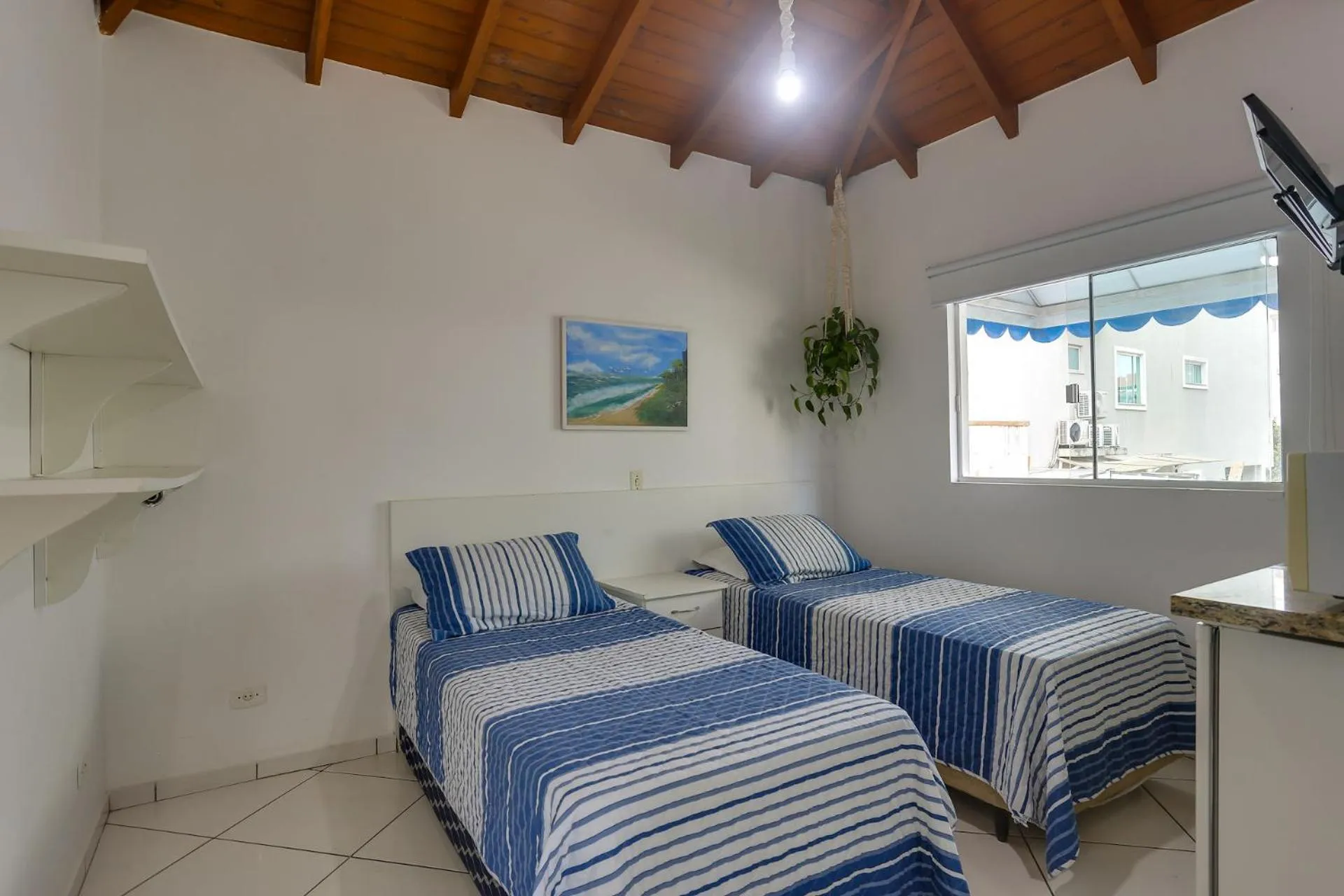 Bed in Pousada Canario Azul