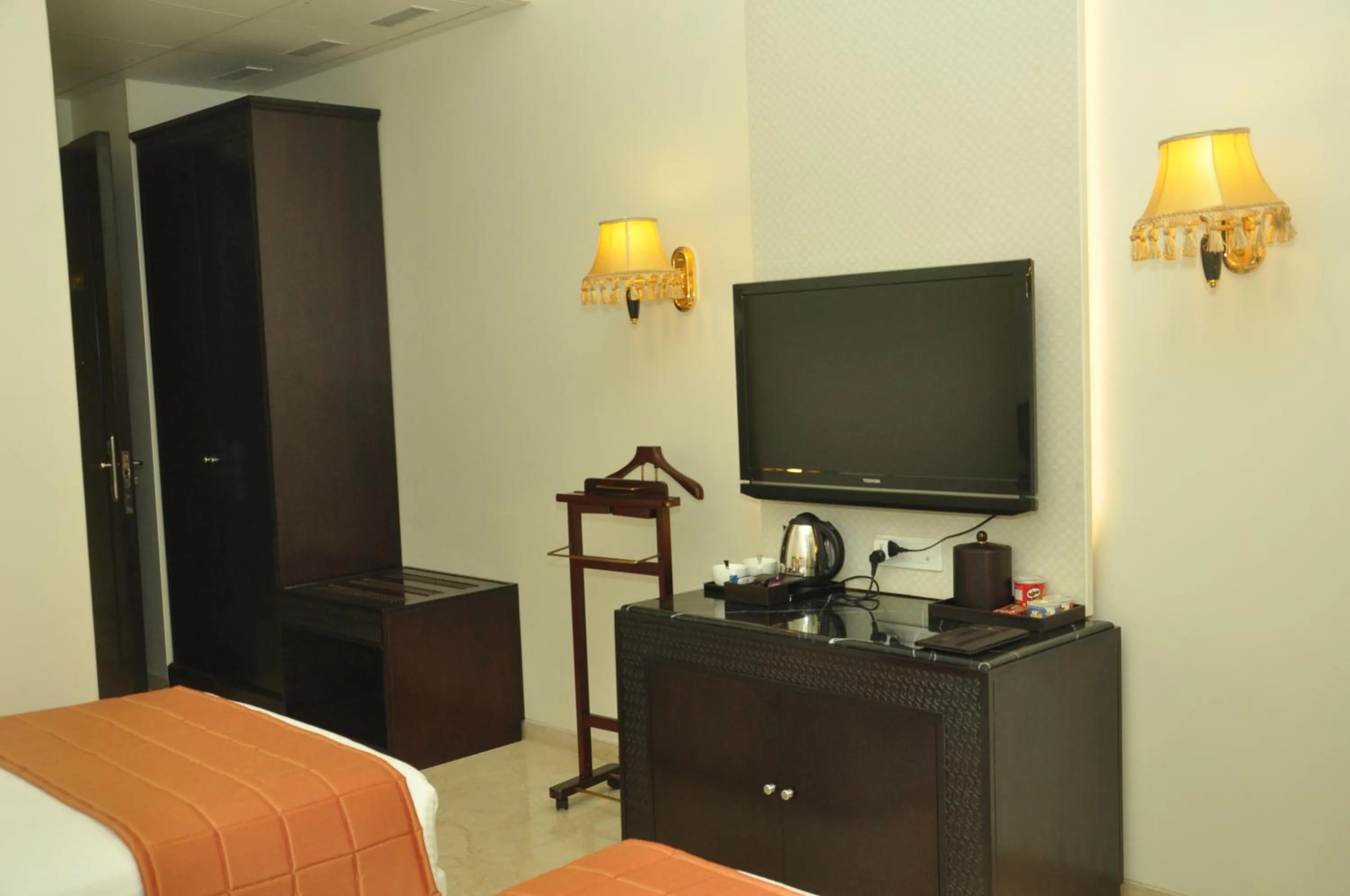 Decorative detail, Bed in Royal Tulip Navi Mumbai