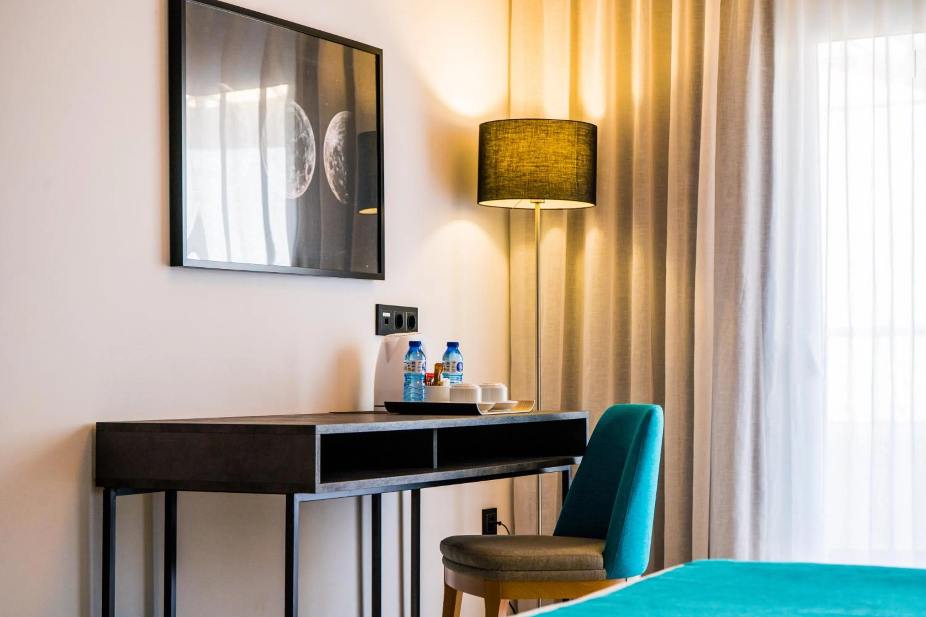 Decorative detail, Bed in Moon Hotel & SPA.