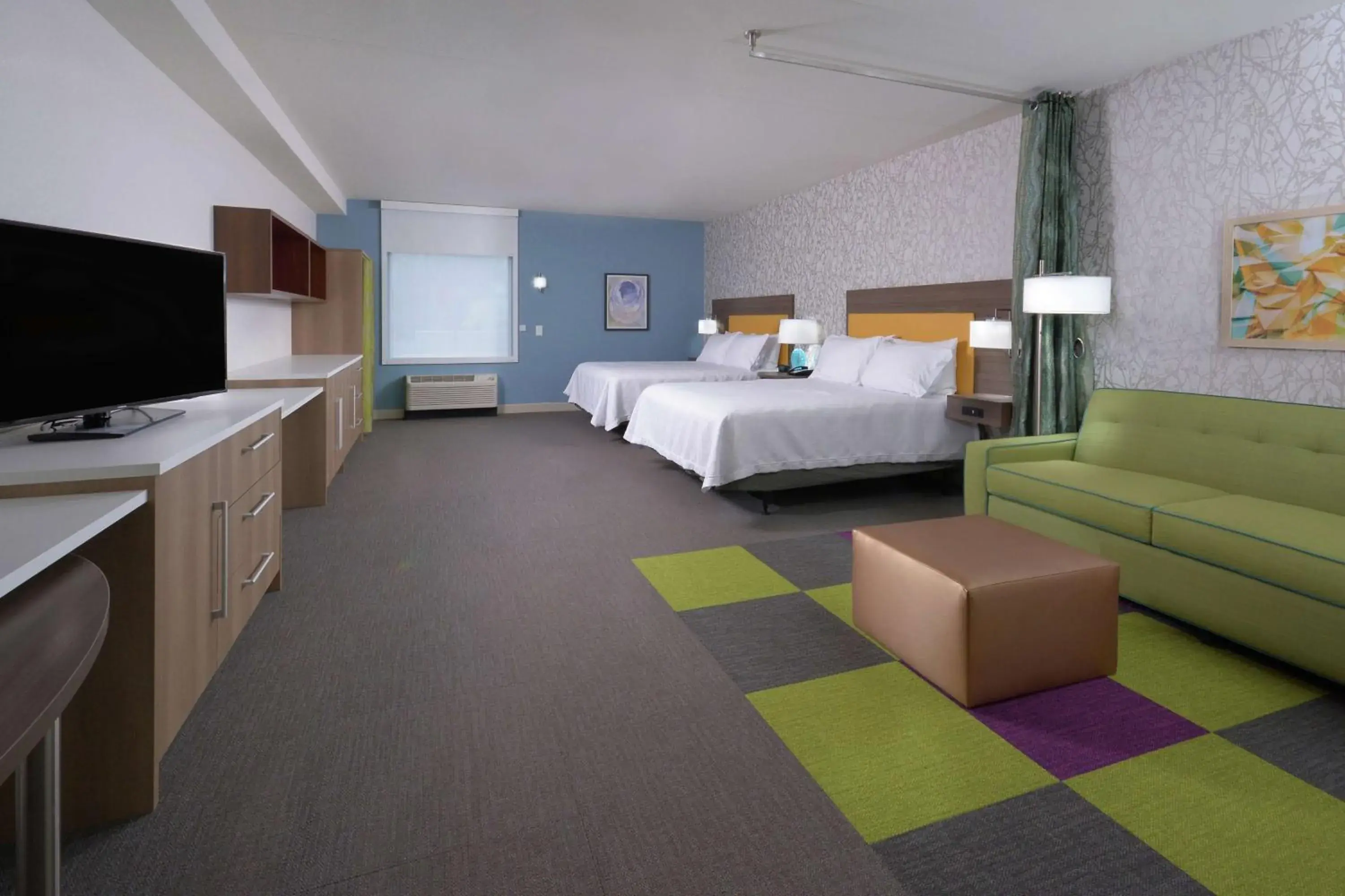 Living room, Bed in Home2 Suites By Hilton Duncan Living room, Bed in Home2 Suites By Hilton Duncan
