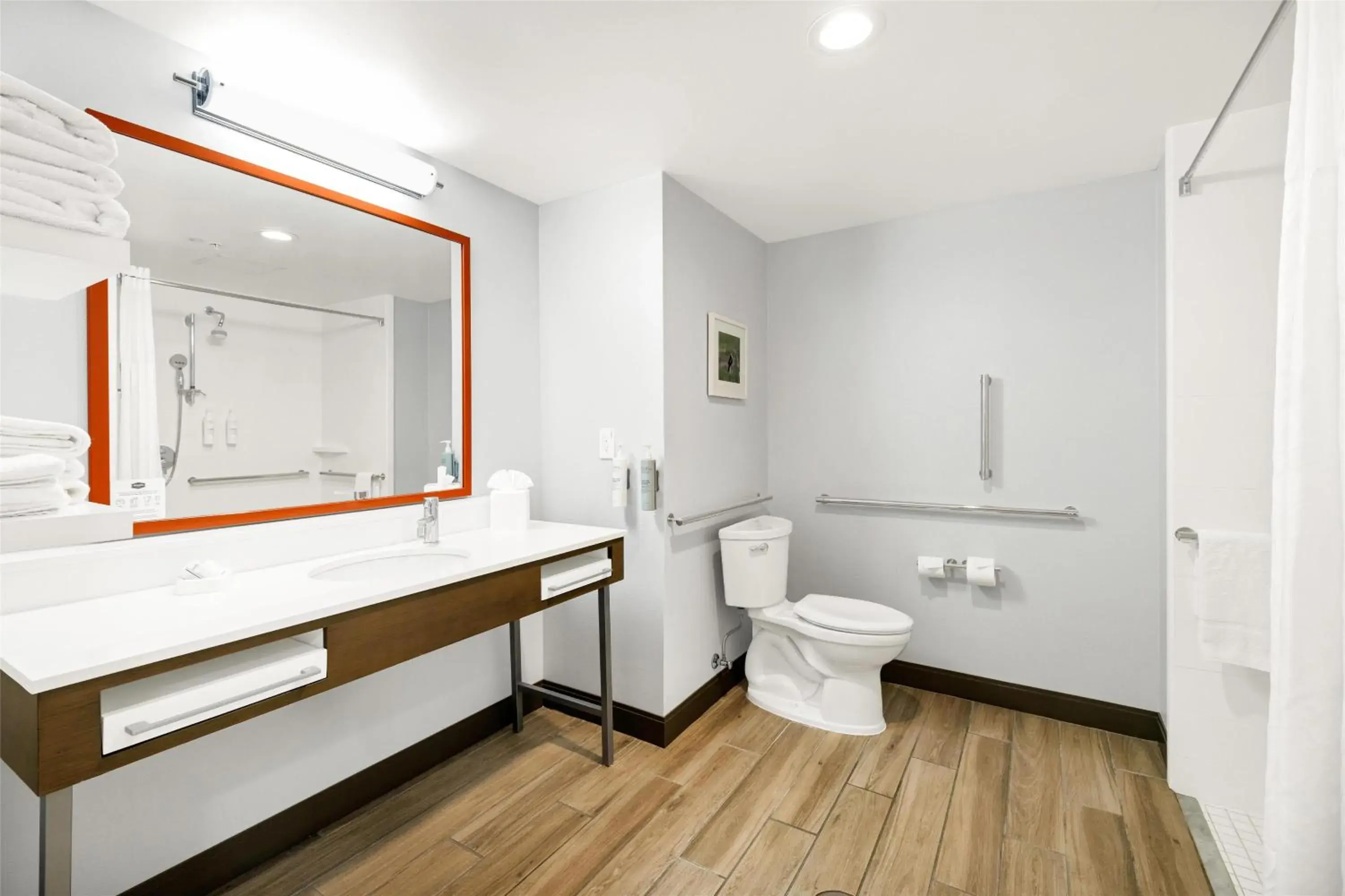 Bathroom in Hampton Inn And Suites Logan, Ut Bathroom in Hampton Inn And Suites Logan, Ut