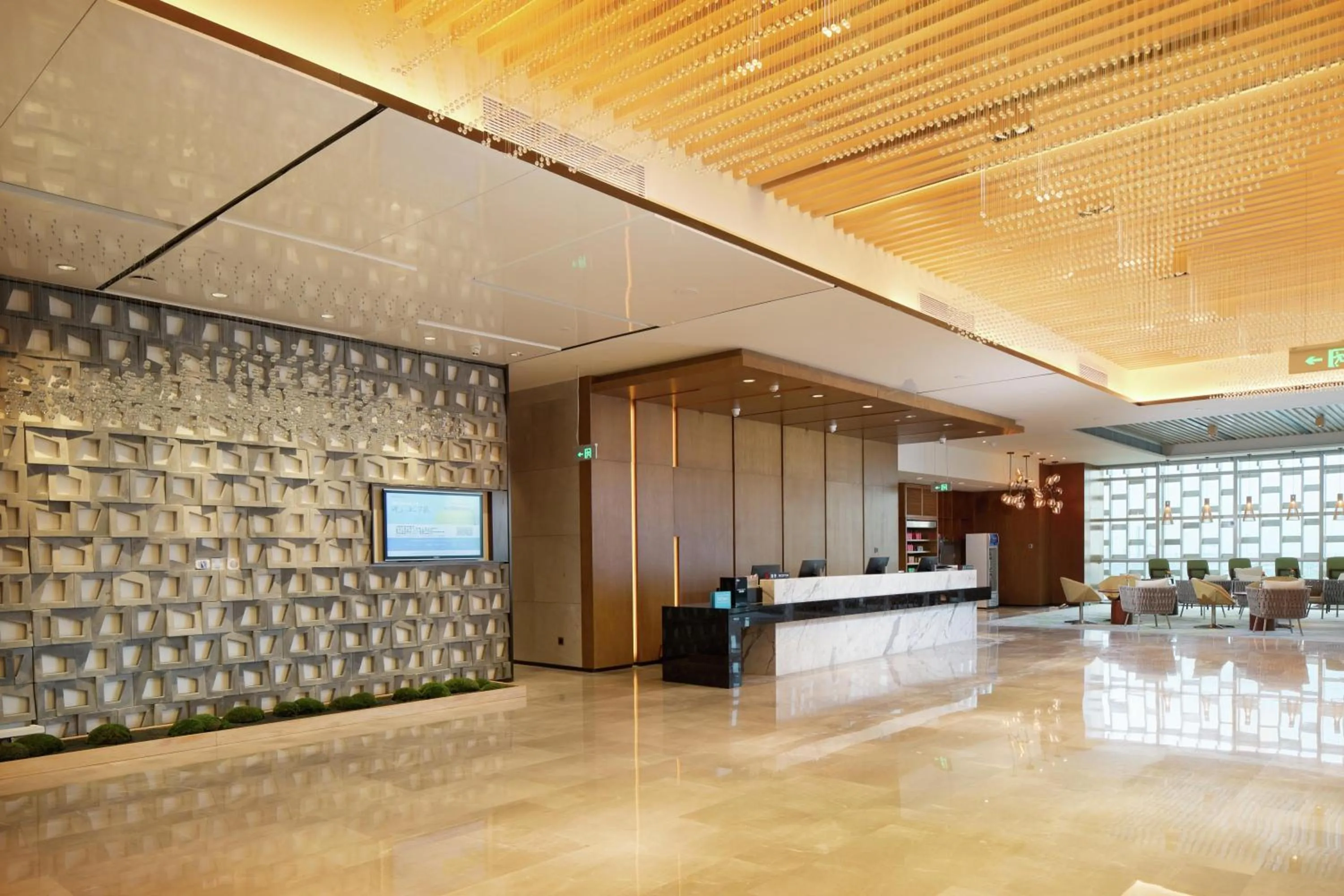 Lobby or reception in Hilton Garden Inn Zhuhai Hengqin