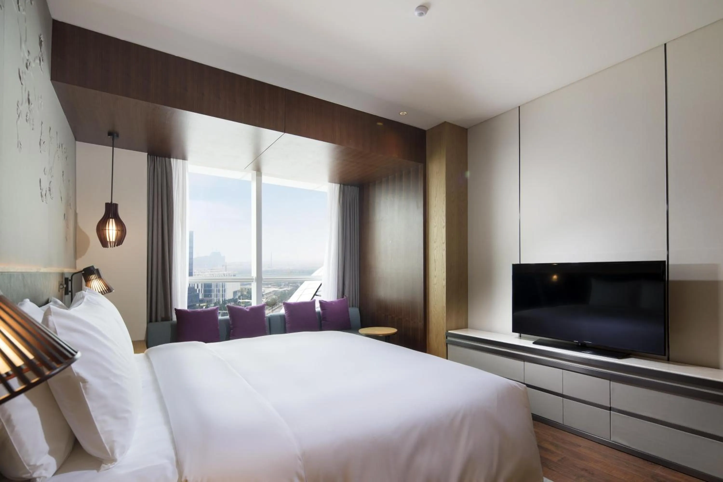 Bedroom, Bed in Hilton Garden Inn Zhuhai Hengqin